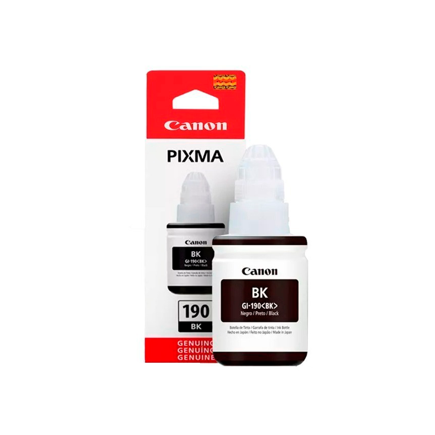 Tinta de impresora Canon PIXMA GI-190 Negro 135 ML