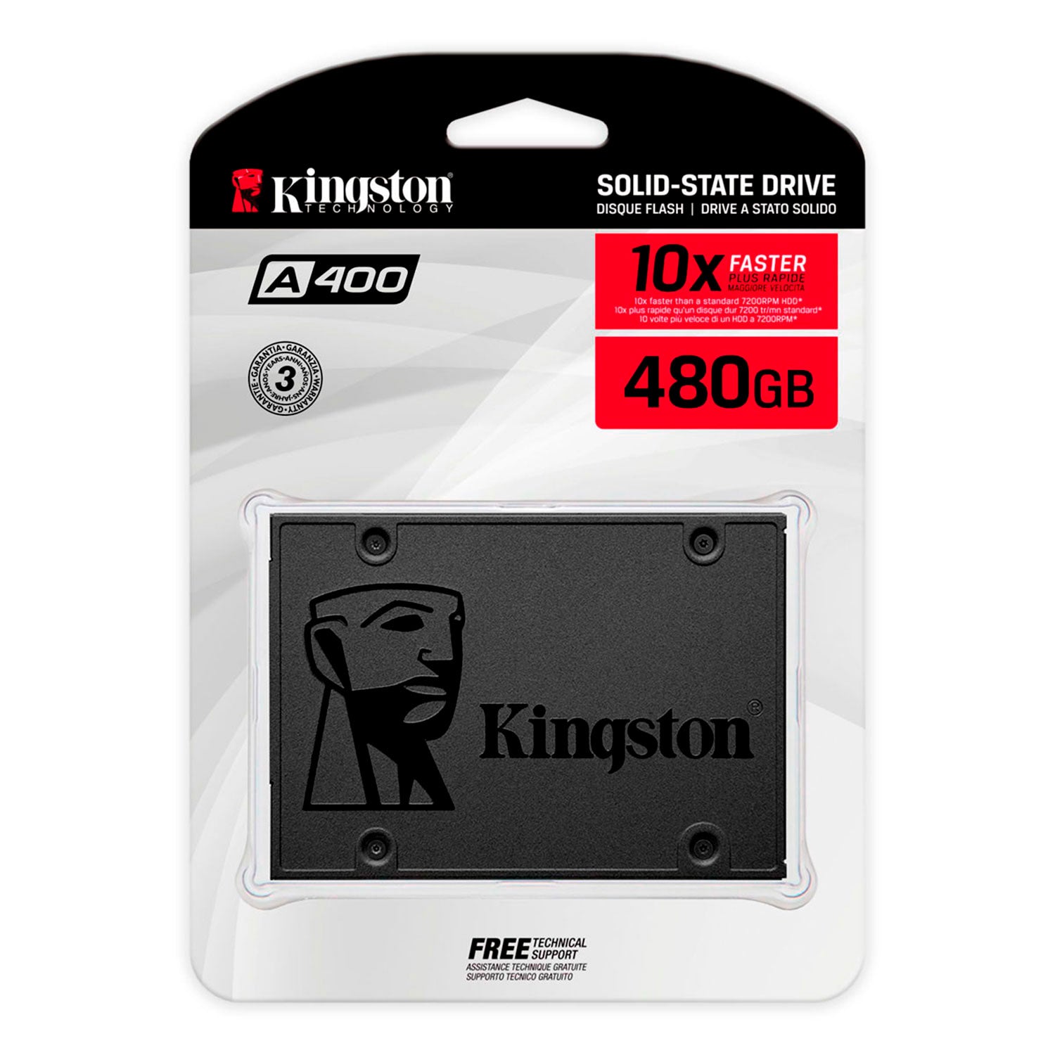 Disco Solido SSD Interno Kingston A400 480gb 6Gb/s 500MB/s