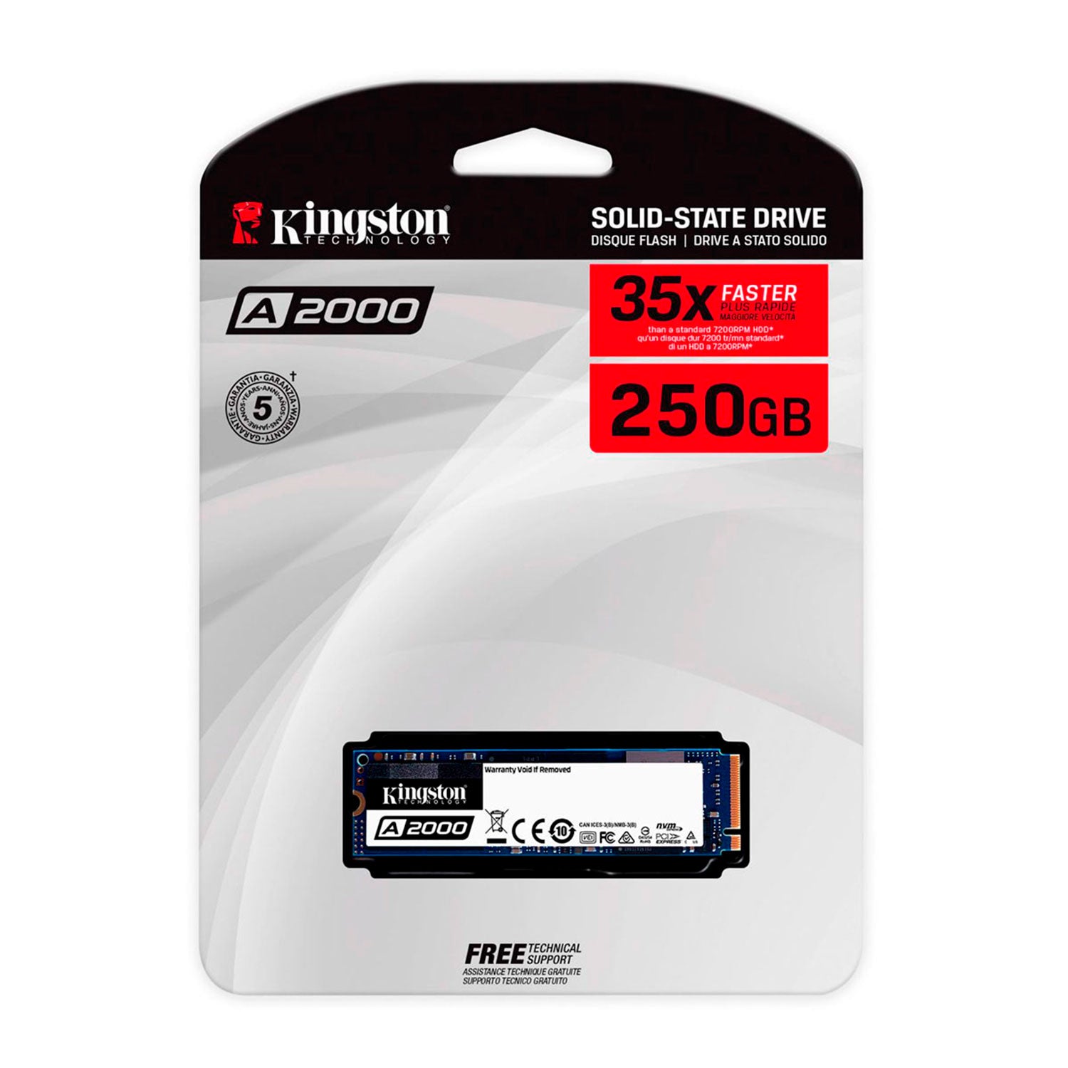 Disco Ssd Kingston M.2 250gb A2000 Sa2000m8/250g | Lifemax