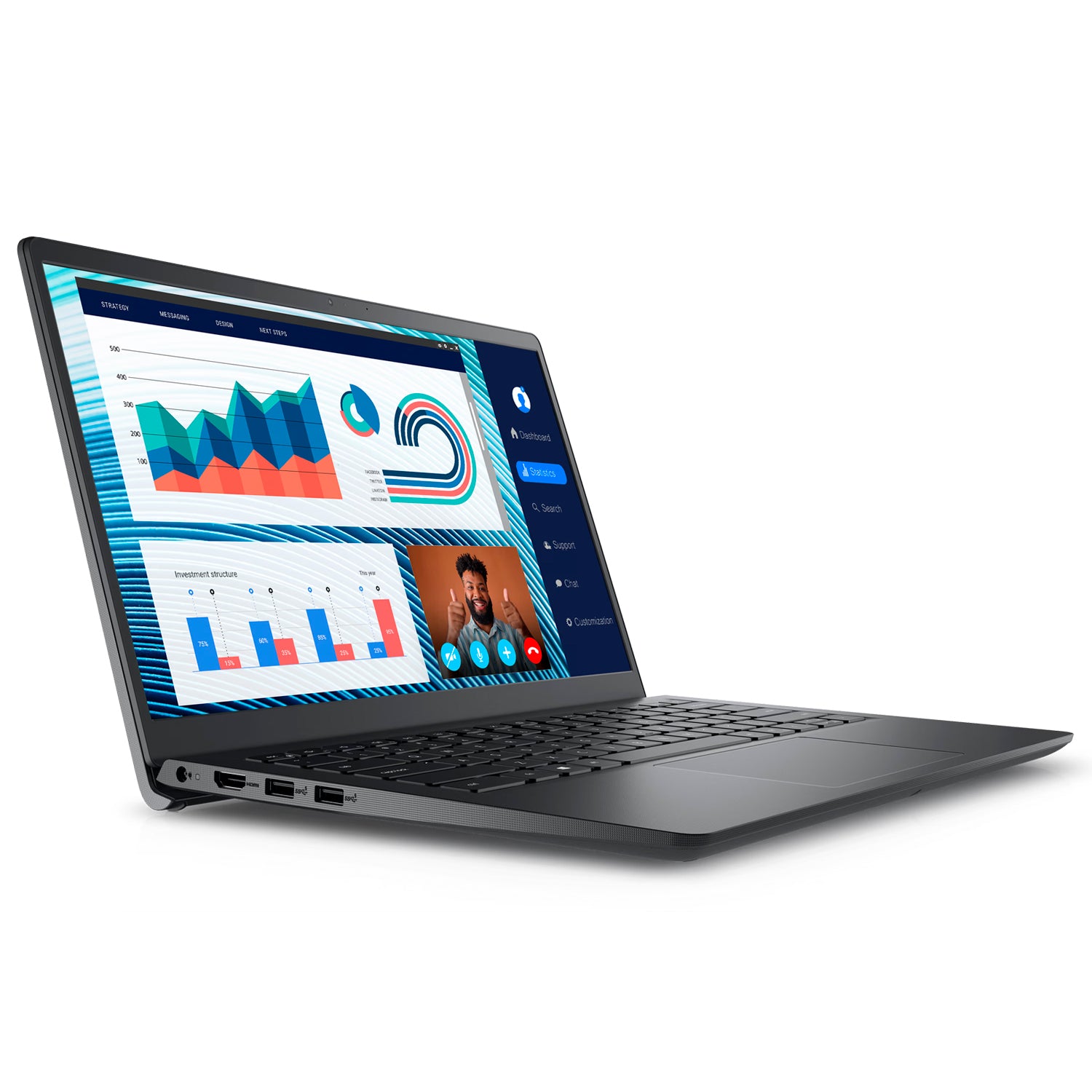 Notebook Dell Vostro 3420 14in Intel Core I5-1135G7 8GB RAM 256GB SSD M.2 Windows 11 Pro [ 1H4M6 ]