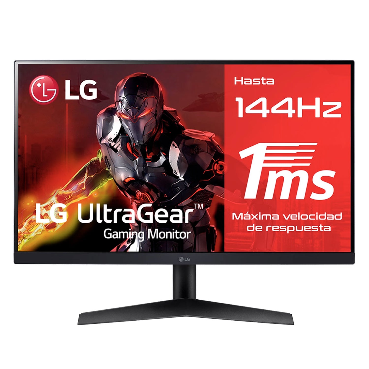 Monitor Gaming LG UltraGear 24in FHD Panel IPS 144Hz 1ms FreeSync HDR10 Montaje Vesa [ 24GN60R-B ]