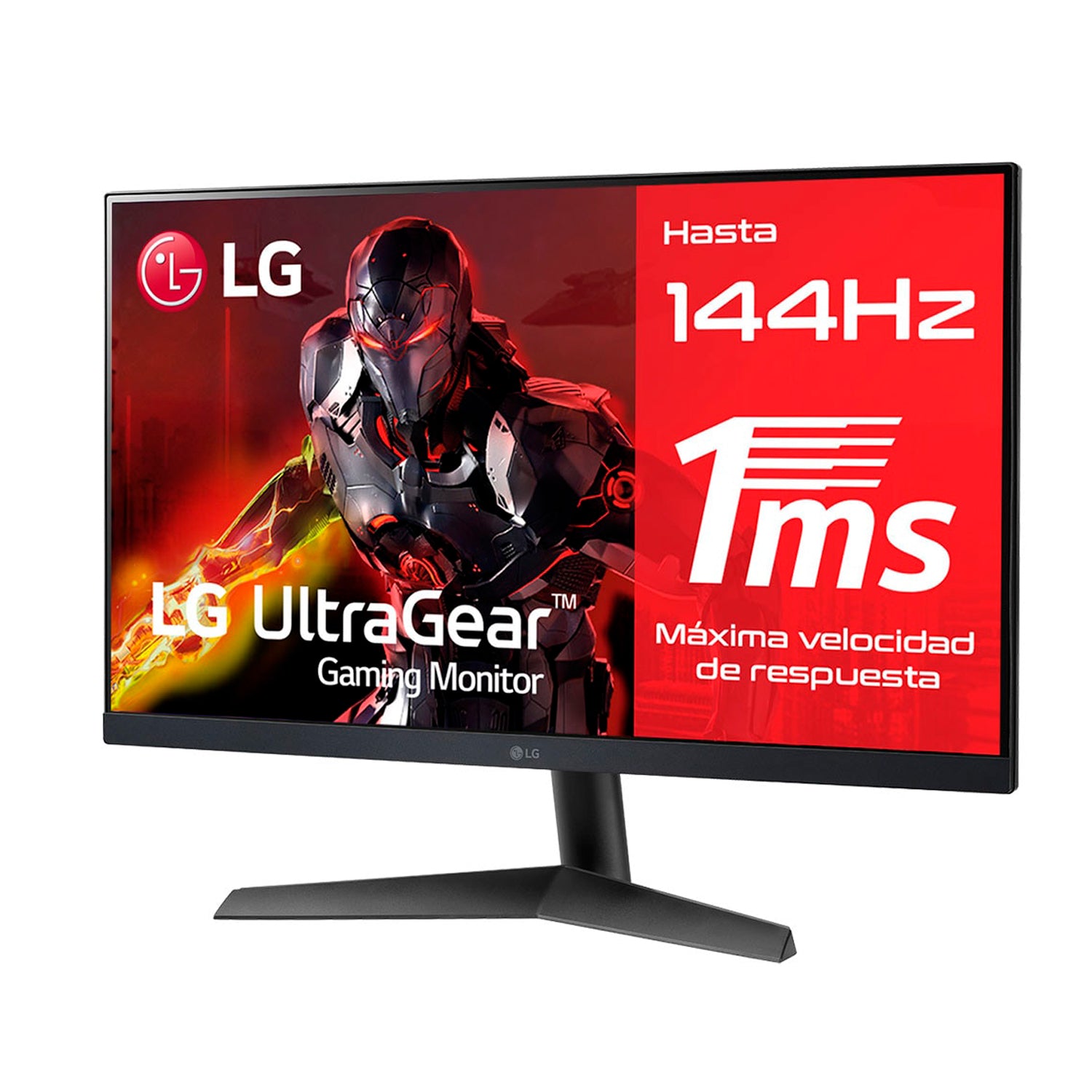 Monitor Gaming LG UltraGear 24in FHD Panel IPS 144Hz 1ms FreeSync HDR10 Montaje Vesa [ 24GN60R-B ]