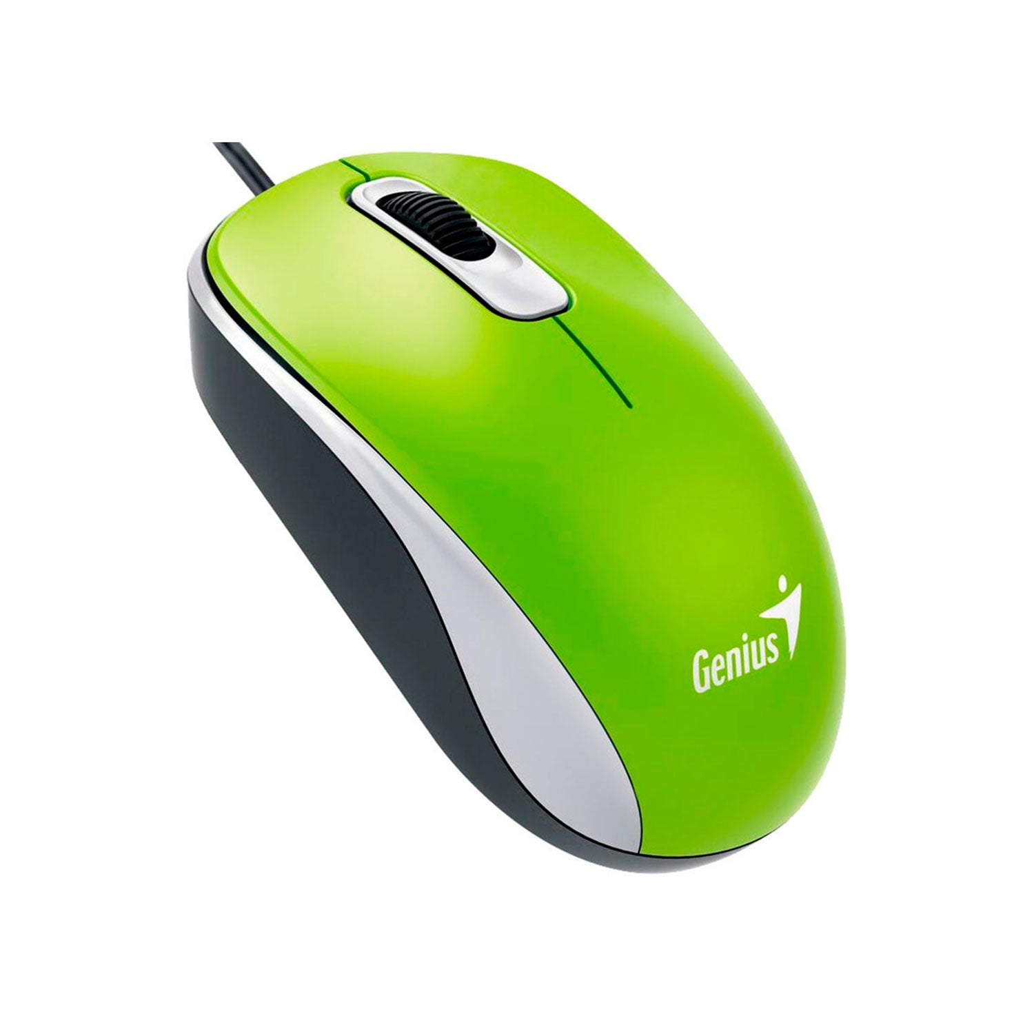 Mouse Genius Dx-110 Usb Óptico 3 Botones Ambidiestro Verde