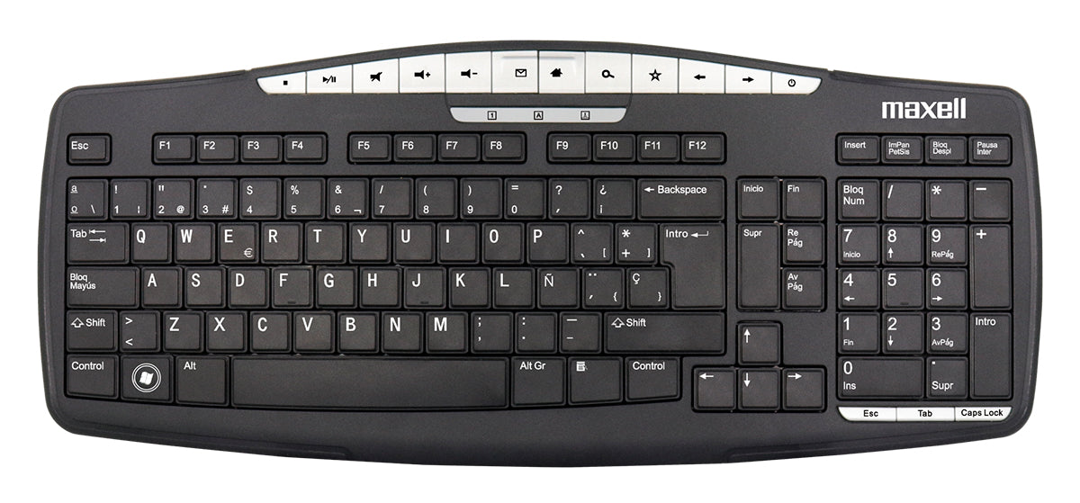 Teclado Multifuncional KB-100 Maxell USB keyboard [ 346120 ]