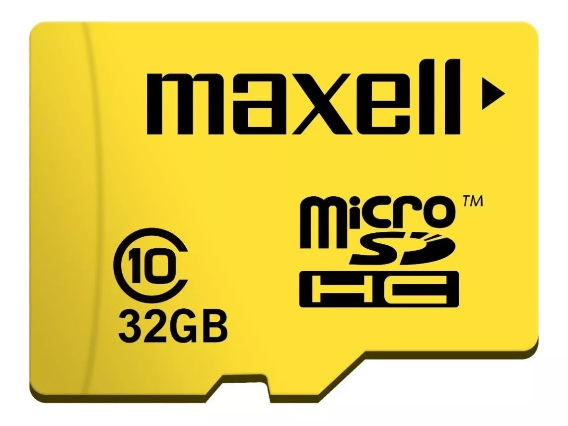 Tarjeta de Memoria MicroSD 32GB Maxell SDHC Clase 10  + Adaptador UHS-1 90MB/s Multiples Usos