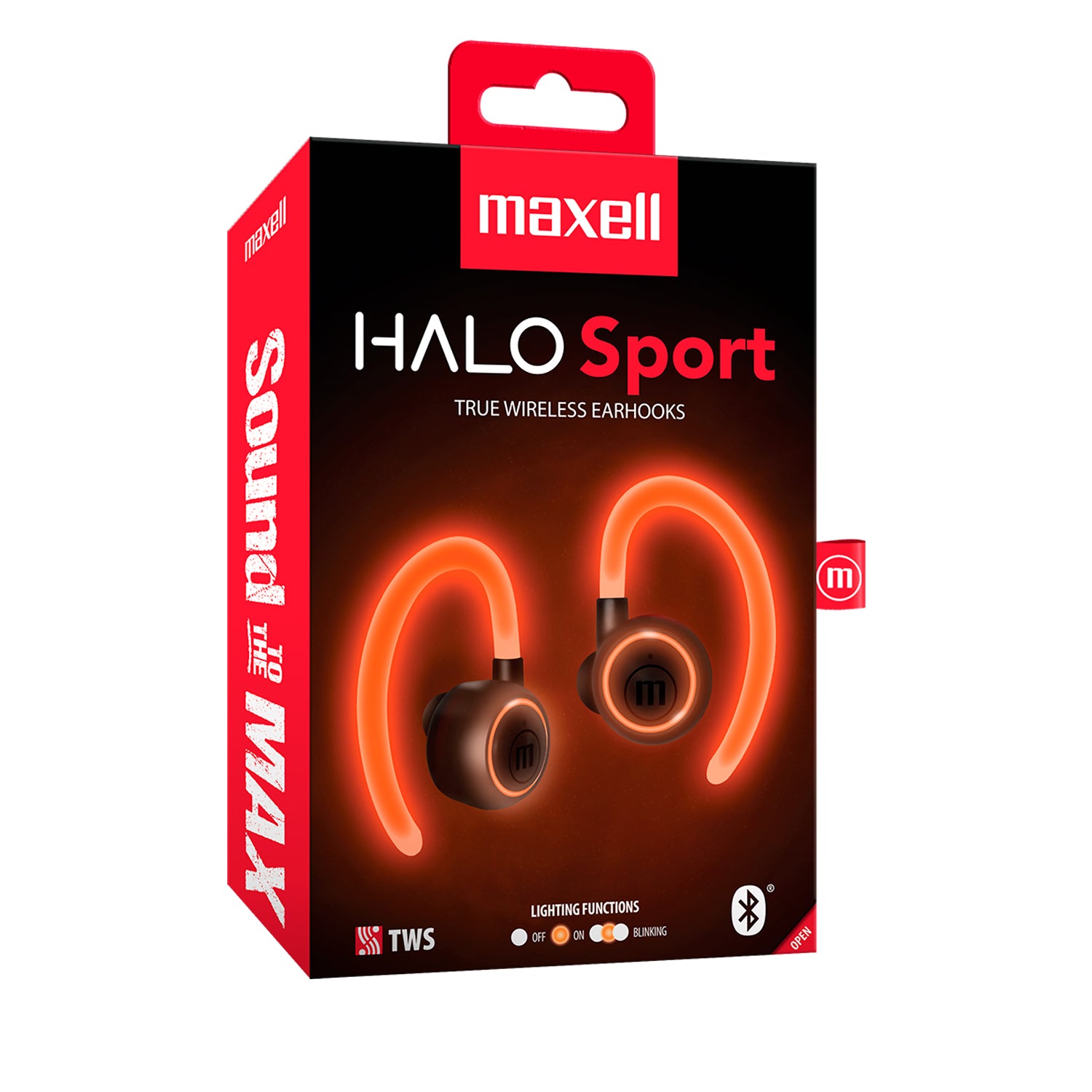 Audifonos Inalambricos TWS Halo Sport True Maxell Earbuds Bluetooth Manos Libres con Microfono Led