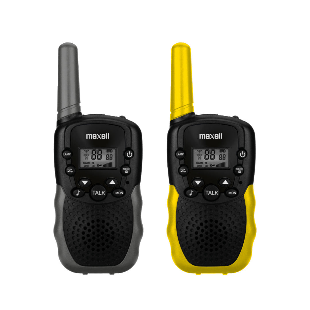 Radio Transmisor Walkie Talkie Pack 2 Maxell Bandas De Frecuencia 400-470MHz Rango 3km Versatil