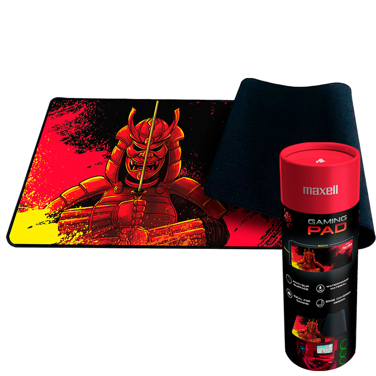 Mouse Pad Gamer 800 Maxell CA-GPAD Samurai Series Antideslizante Impermiable 80x30cm