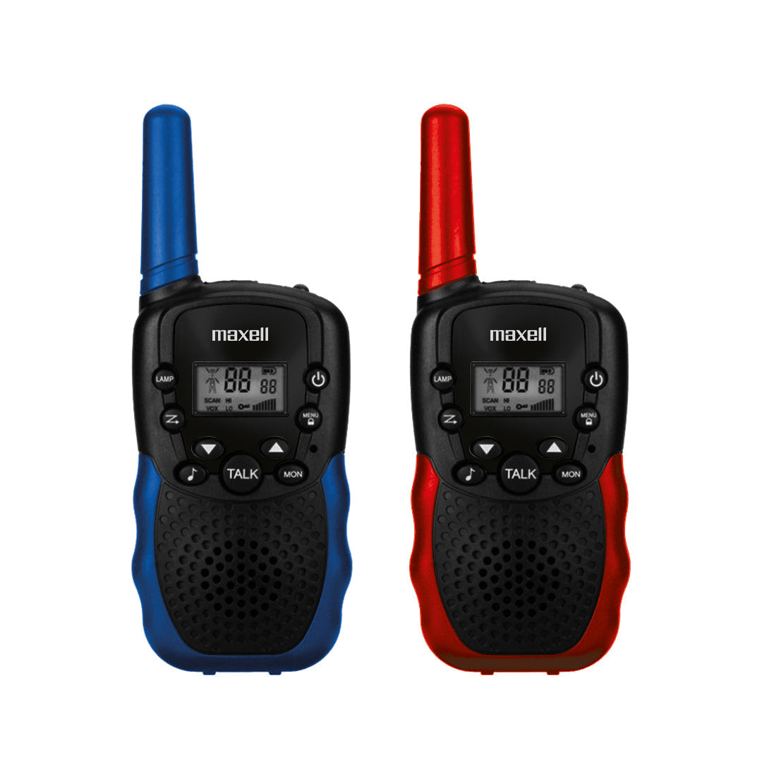 Radio Transmisor Walkie Talkie Pack 2 Maxell Bandas De Frecuencia 400-470MHz Rango 3km Versatil