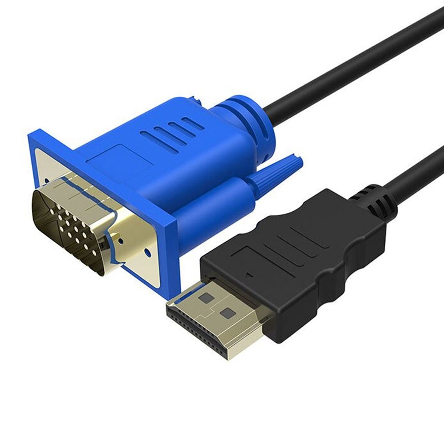 Cable Adaptador Conversor Hdmi A Vga Macho Video 1080p 1.5m