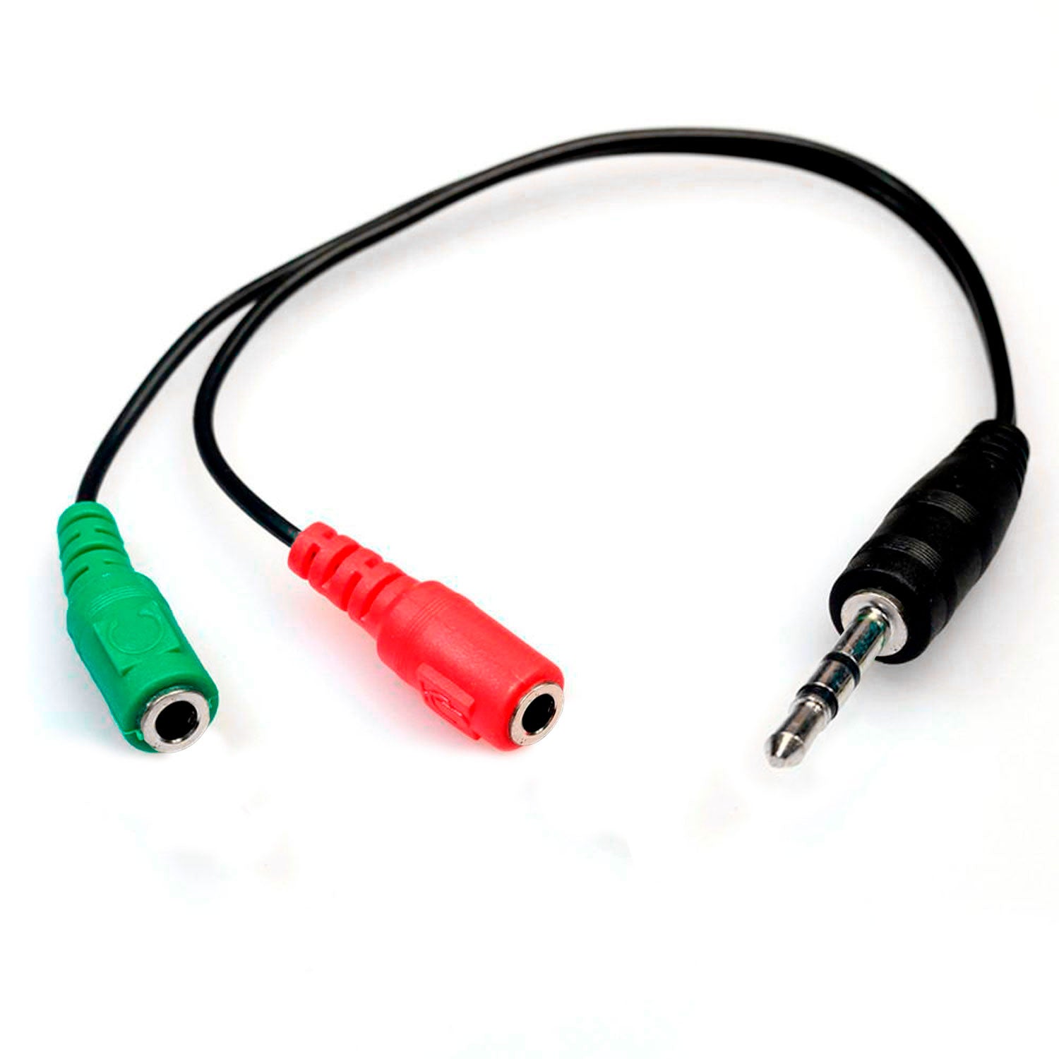 Cable Adaptador Audio Auxiliar 3.5mm Macho a 2 Hembra