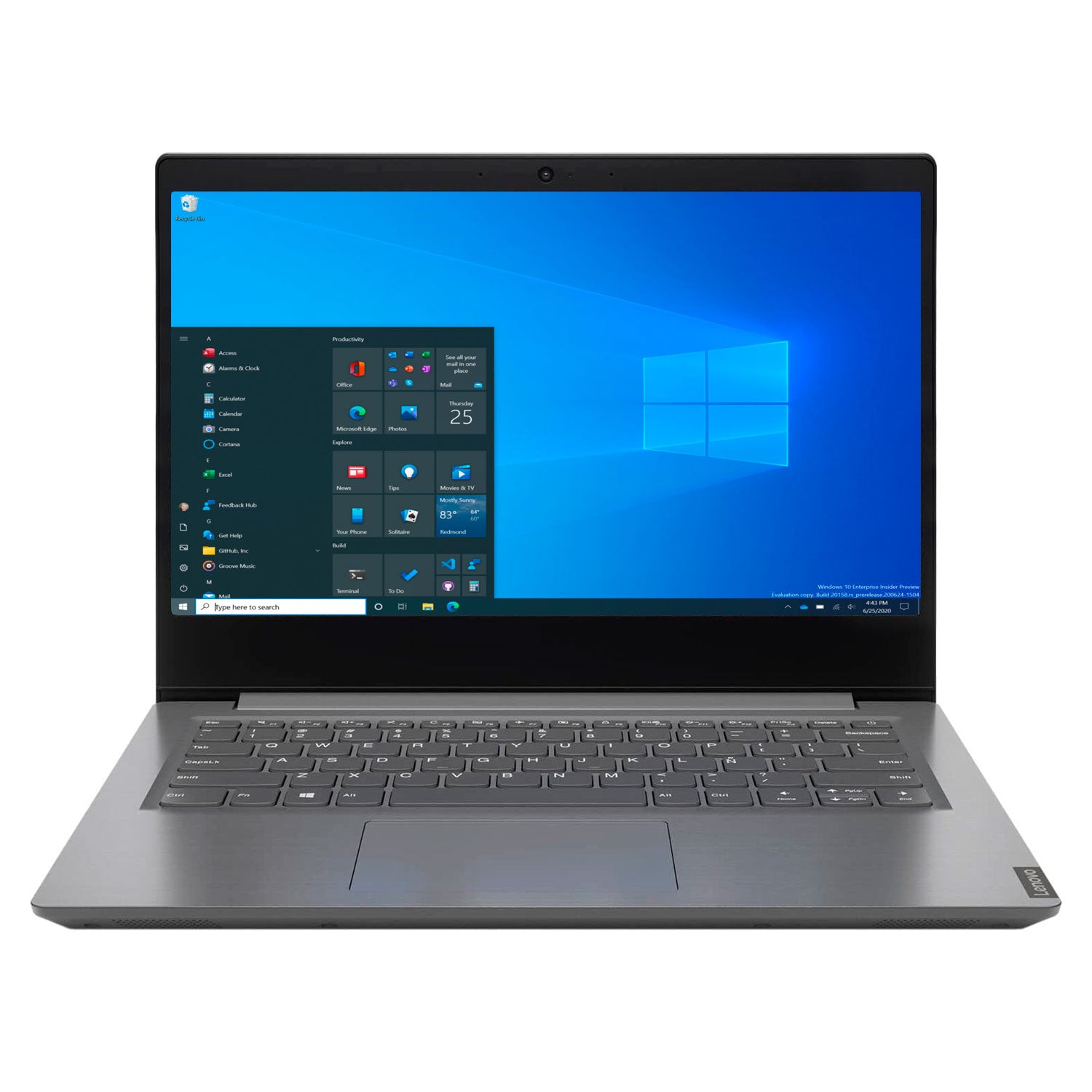 Notebook Lenovo V14 Intel i7-1065G7 4GB DDR4 HD 14in SSD 256GB M.2 Windows 10 Home SL [ 82C400E7CL ]