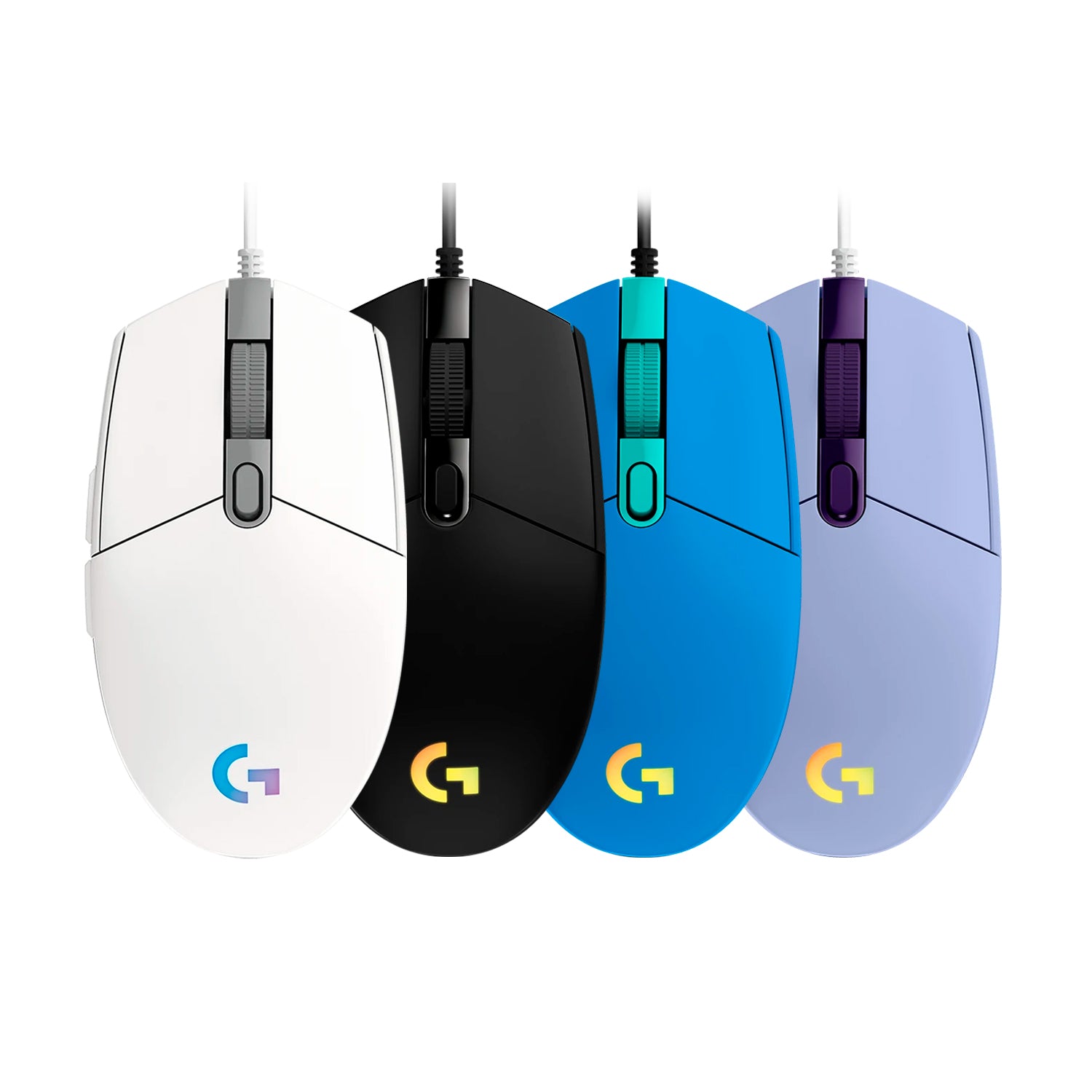 Mouse Gamer USB Logitech G203 Lightsync 16.8M Cable 2.1m Sensor Hero Ajustable 200-8000dpi 6 Botones