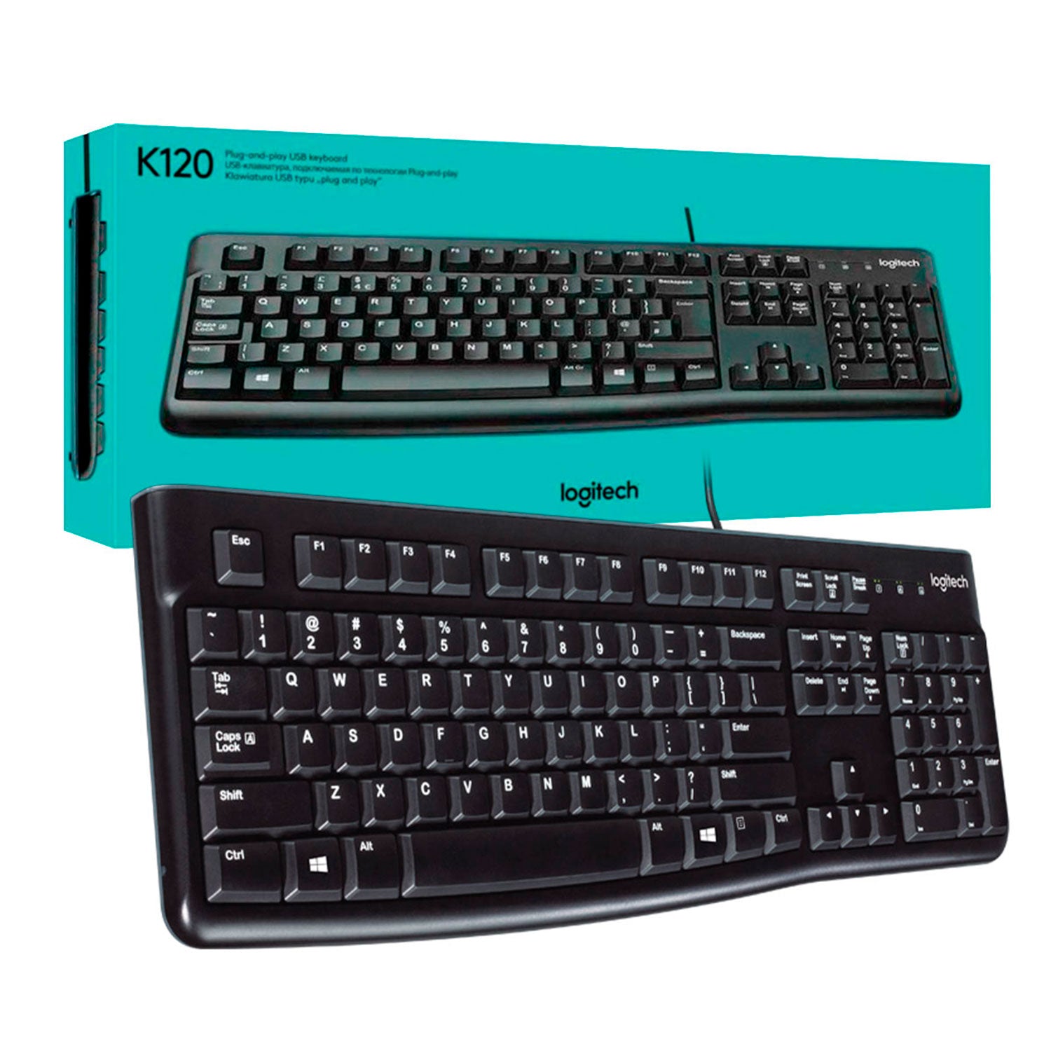 Teclado Alambrico Logitech K120 Usb Español [ 920-004422 ]