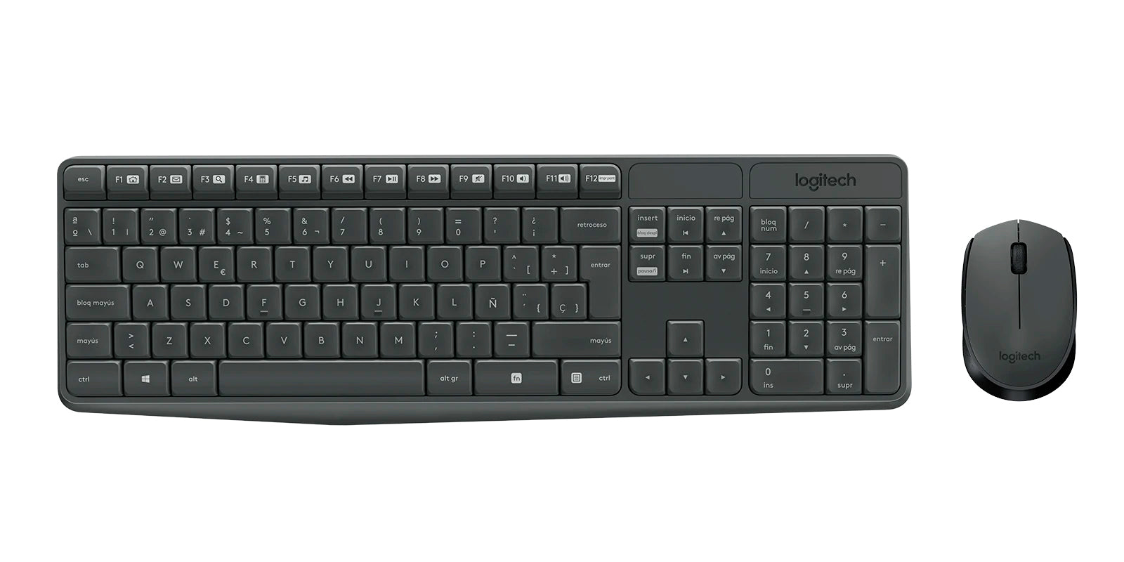 Combo Teclado y Mouse Inalambrico Logitech MK235 USB 2.4GHz Sensor Optico 1000dpi Español