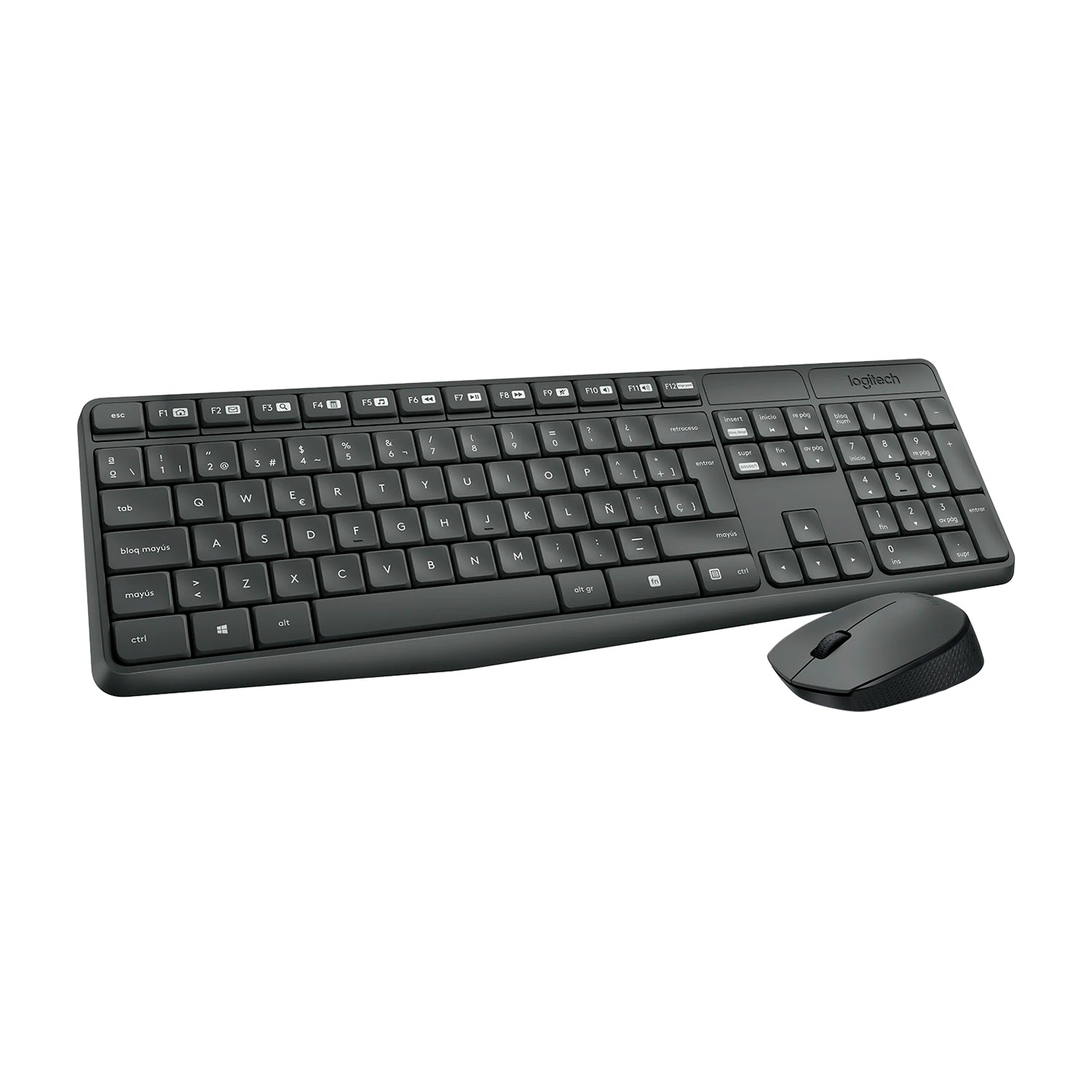 Combo Teclado y Mouse Inalambrico Logitech MK235 USB 2.4GHz Sensor Optico 1000dpi Español