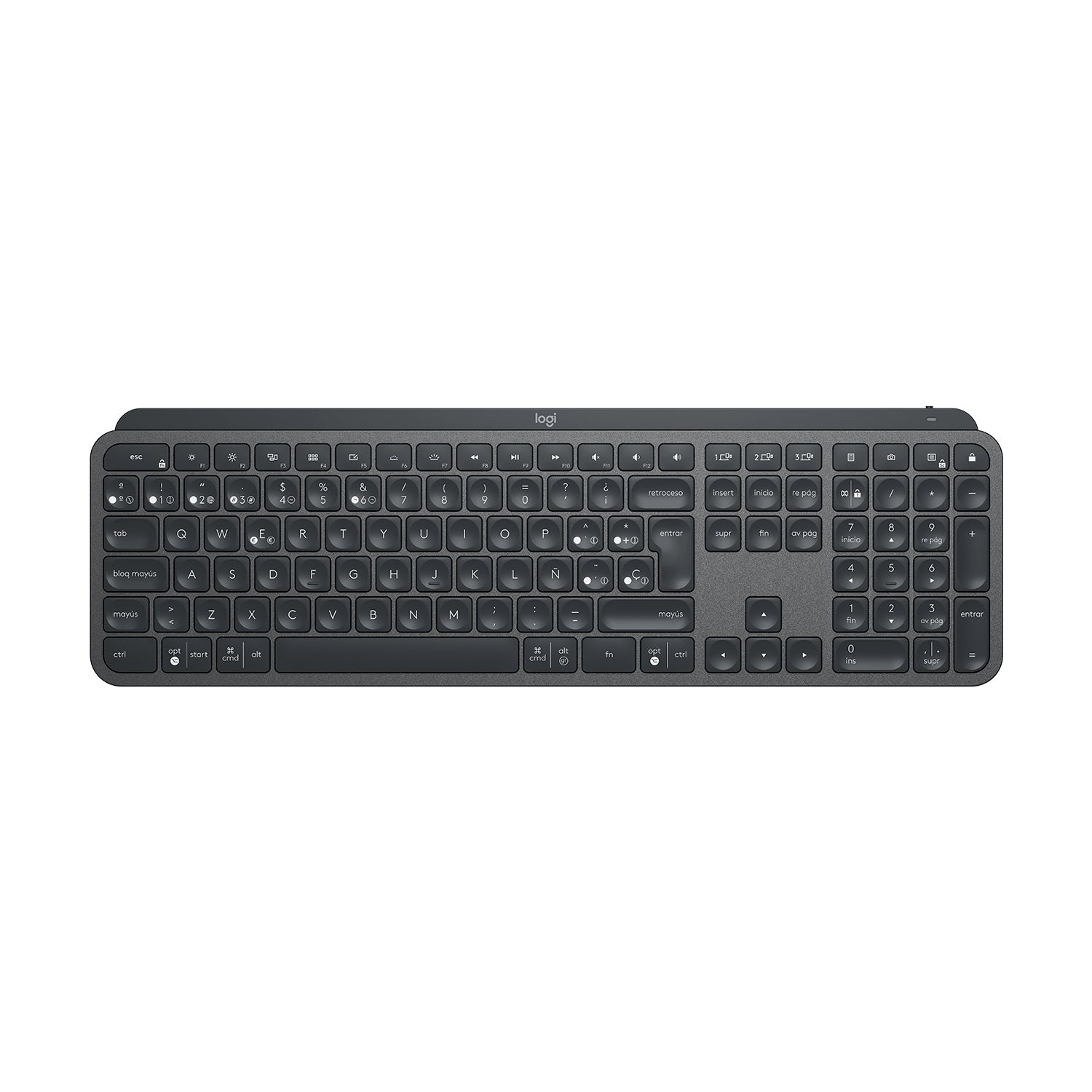 Teclado MX Keys Bluetooth Logitech Iluminado [ 920-009296 ]