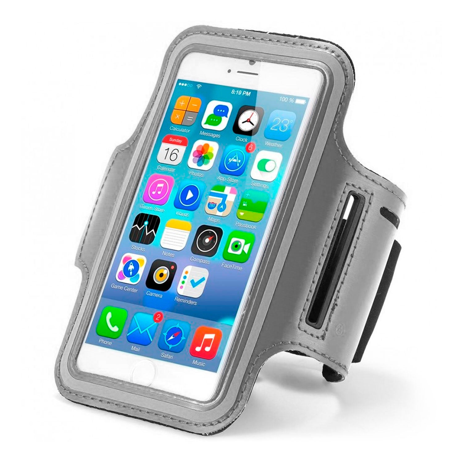 Brazalete Deportivo Impermeable Porta Celular Brazo Gris | Lifemax