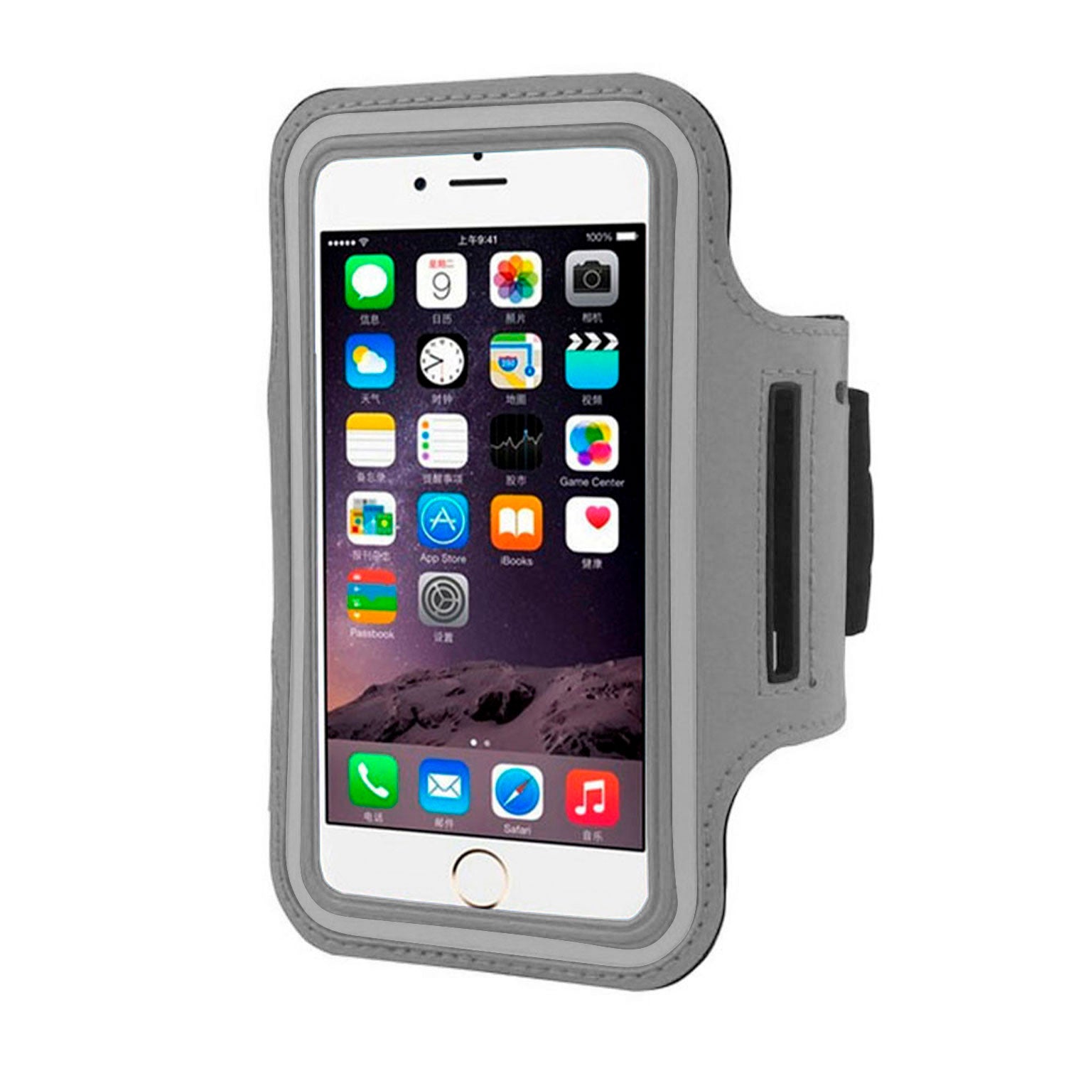 Brazalete Deportivo Impermeable Porta Celular Brazo Gris | Lifemax