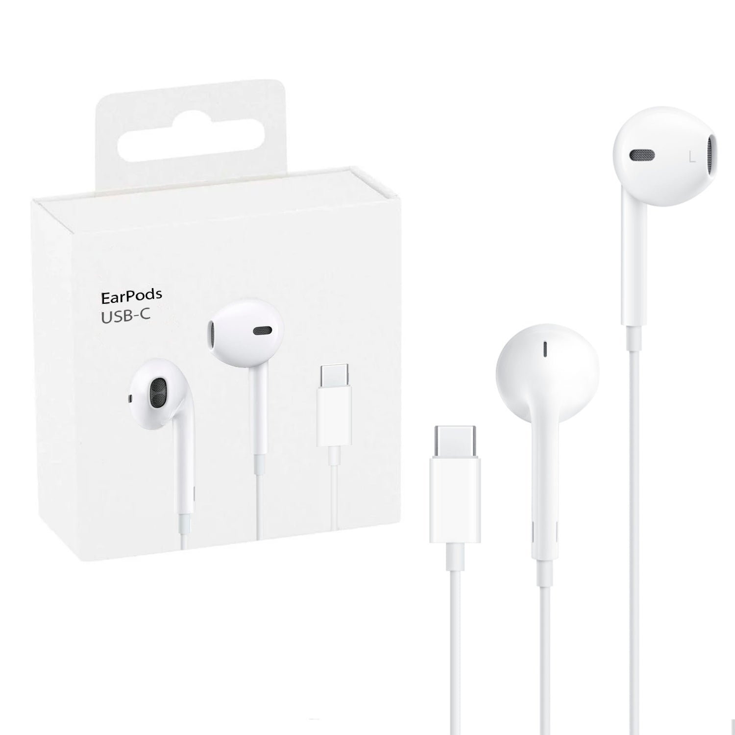 Audifonos EarPods Compatible con Iphone In-ear Tipo C Manos Libres Microfono Sonido Estereo