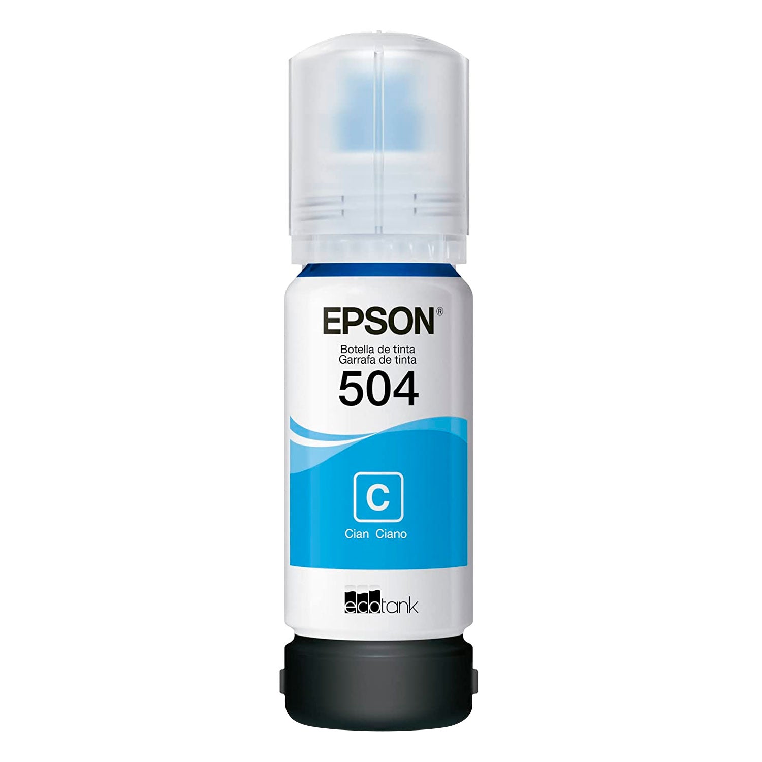 Tinta Botella Epson T504 70ml Ecotank Cyan L4150 L4260 L4160 L6161 L6171 [ C13T03N22A ] | Lifemax