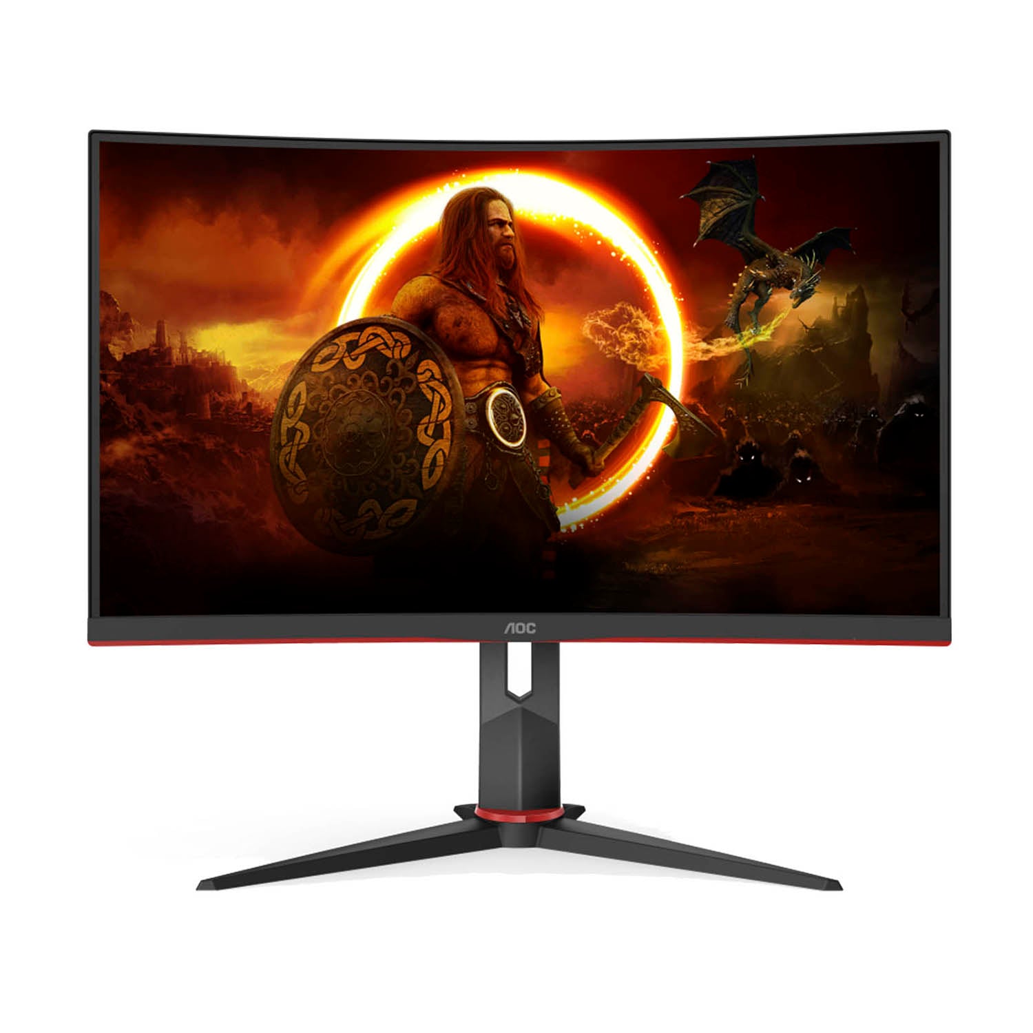 Monitor Gamer Curvo AOC C24G2 23.6in Full HD VA 165Hz 1ms DisplayPort FreeSync Premium Flicker Free