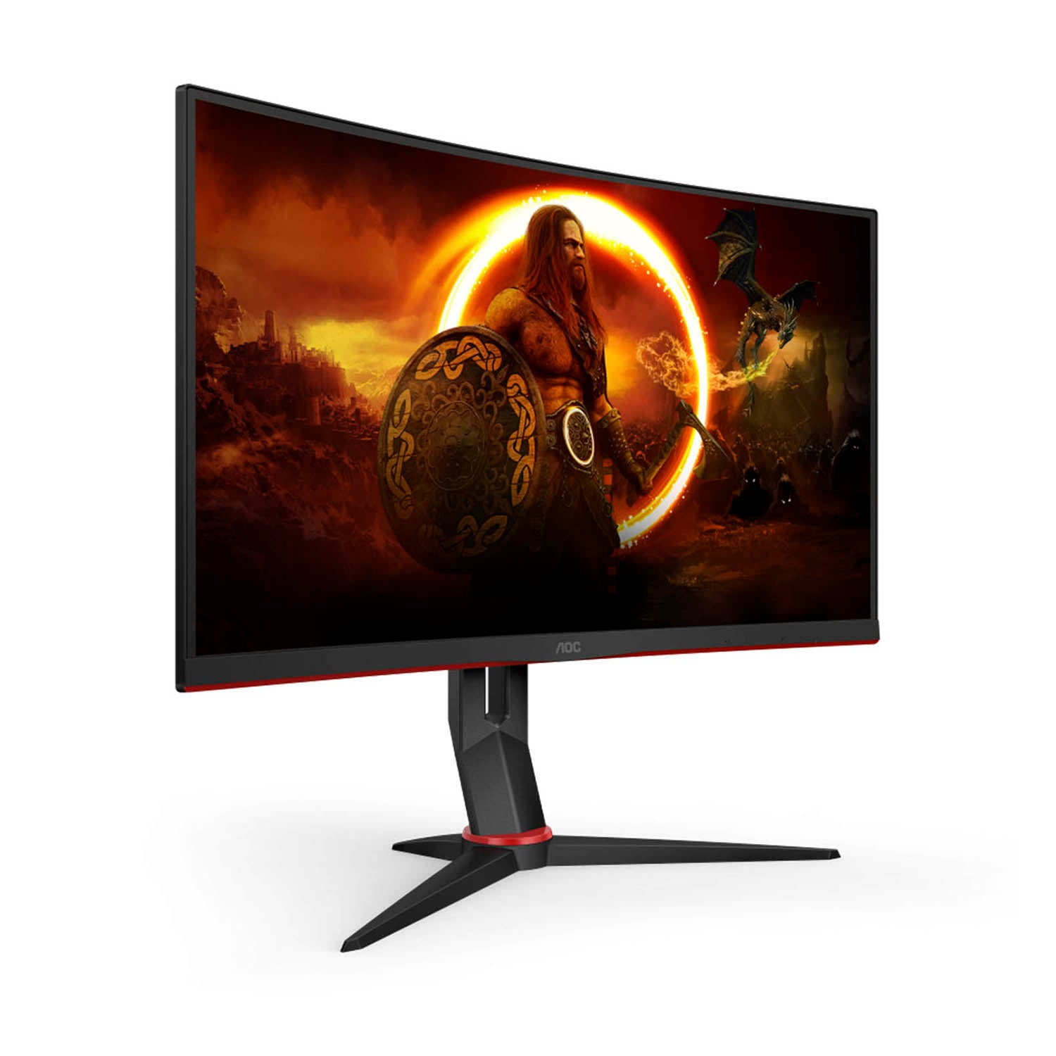 Monitor Gamer Curvo AOC C24G2 23.6in Full HD VA 165Hz 1ms DisplayPort FreeSync Premium Flicker Free