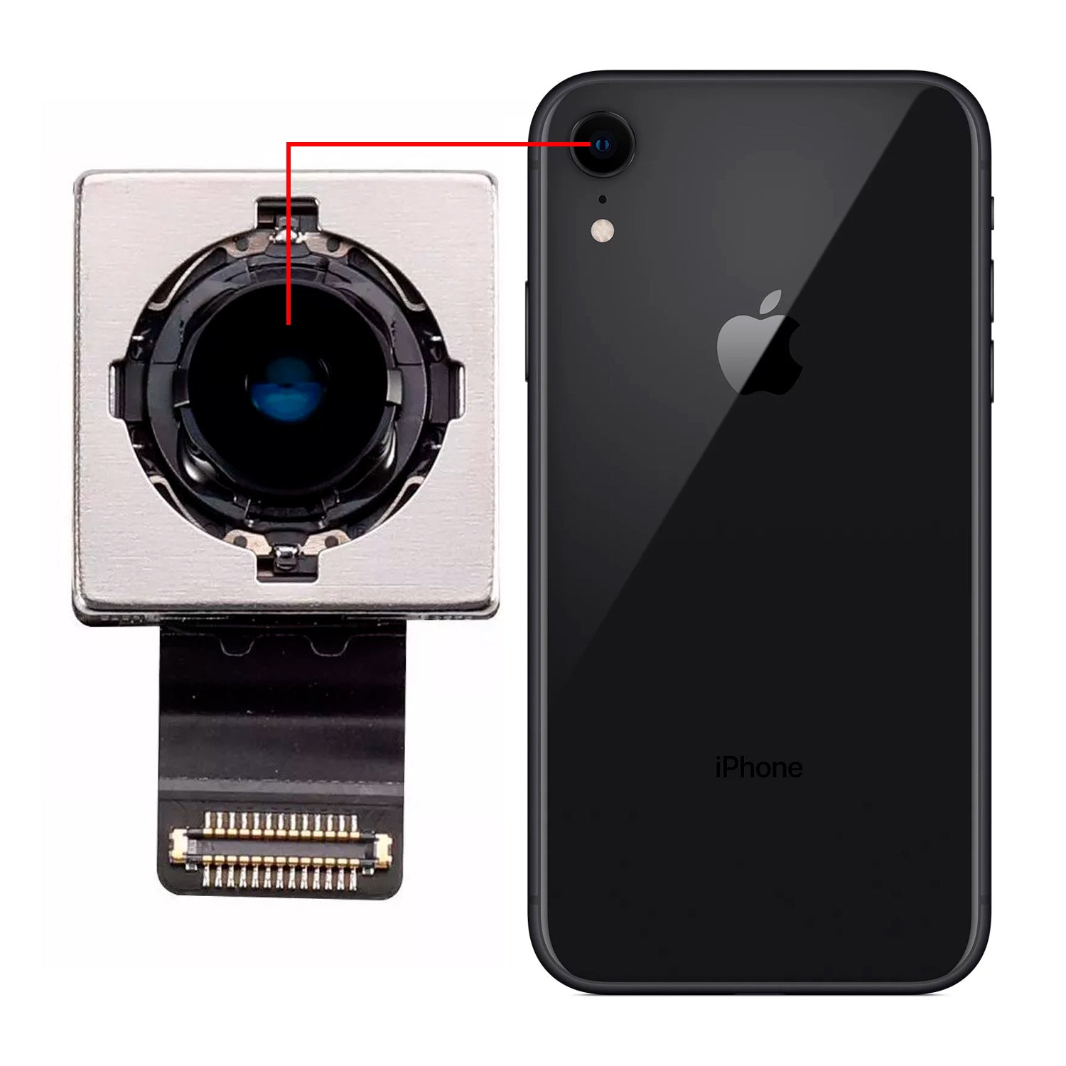 Camara Trasera Compatible con Iphone XR Calidad Original