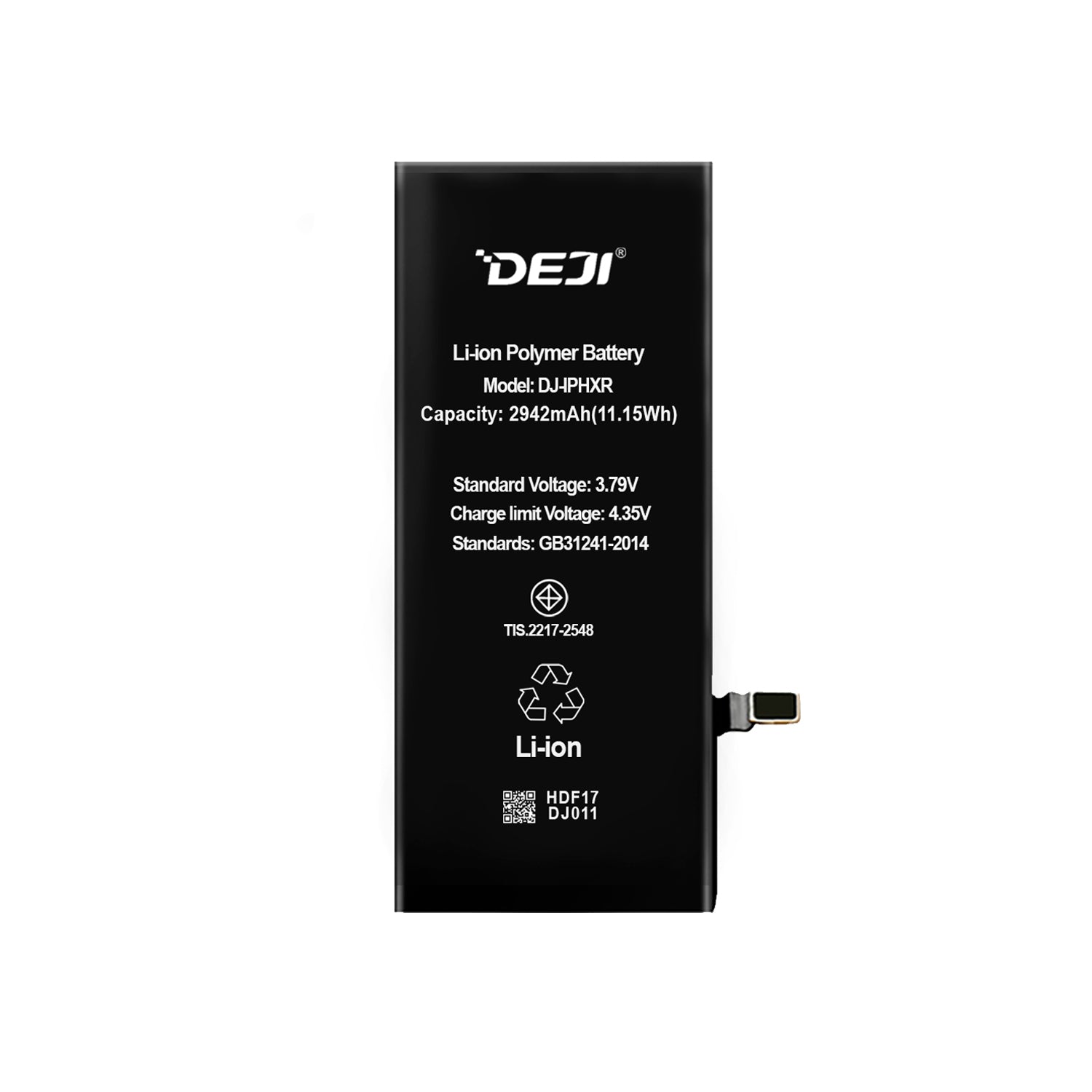 Bateria para Iphone XR DEJI IC Original Capacidad 2942mAh Maxima Duracion