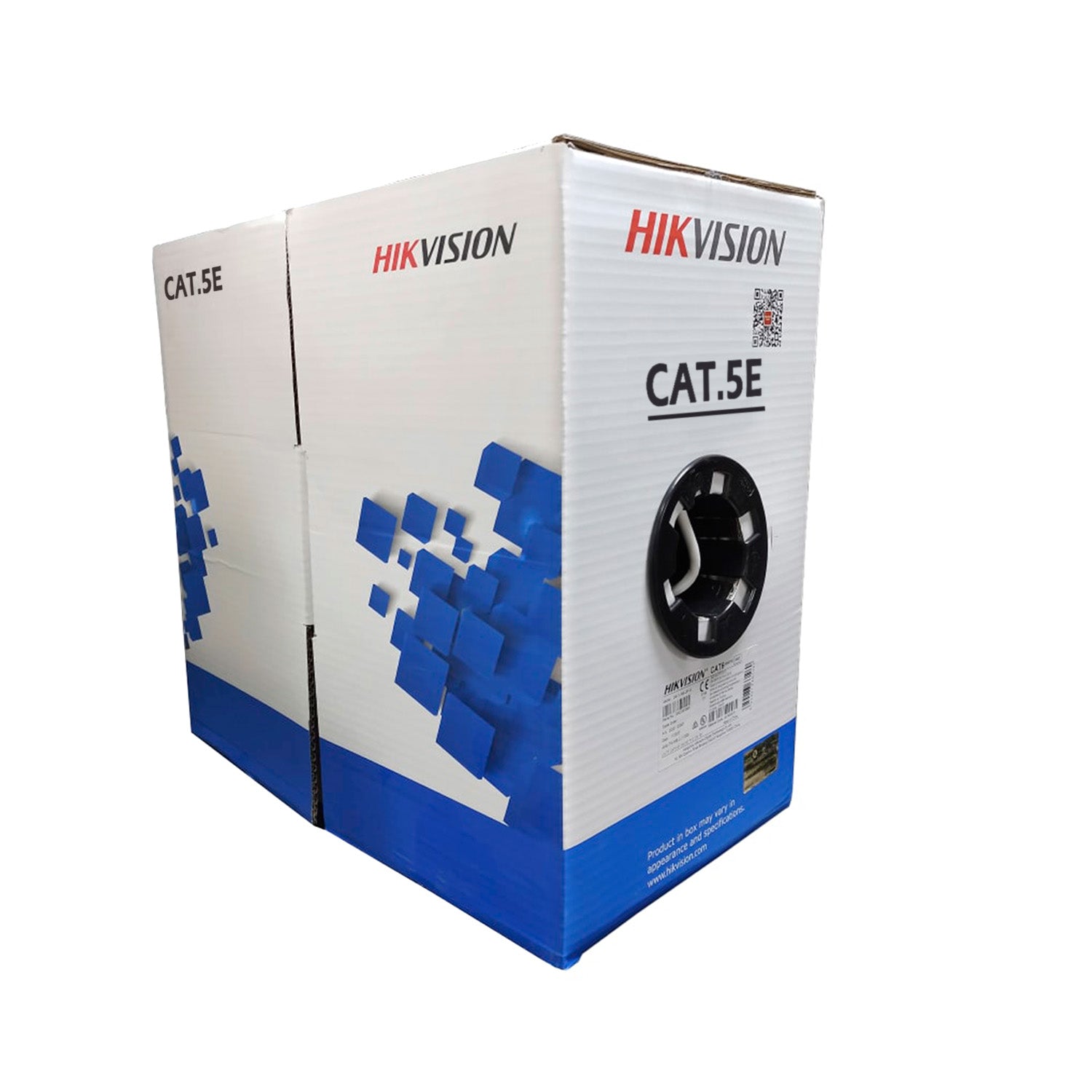 Cable de Red UTP Caja Hikvision Categoria 5E 305 metros 100% de Cobre Solido Alta Velocidad