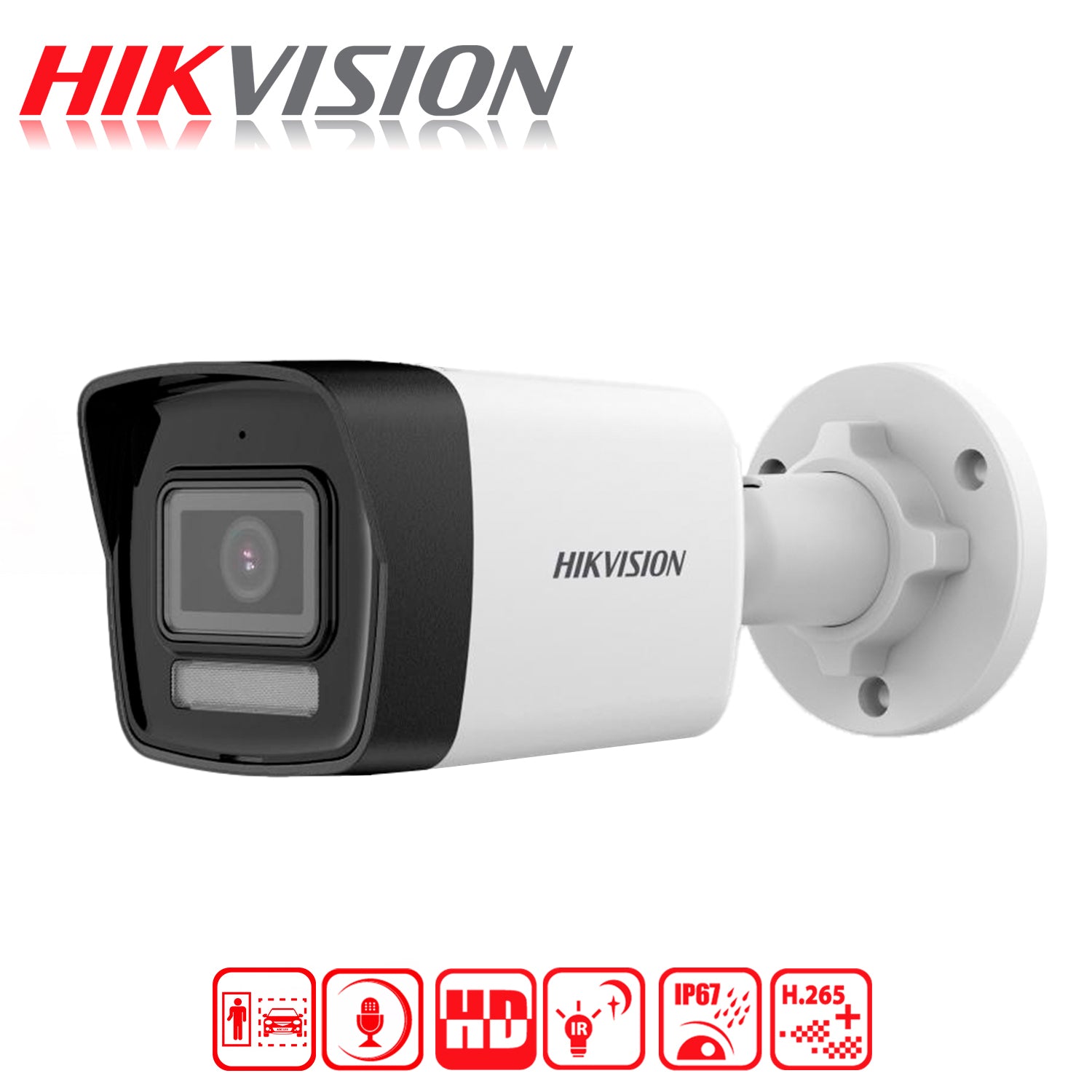 Camara IP Bala Hikvision Smart Hybrid Light 2MP 2.8MM IR30M Microfono Integrado Proteccion IP67