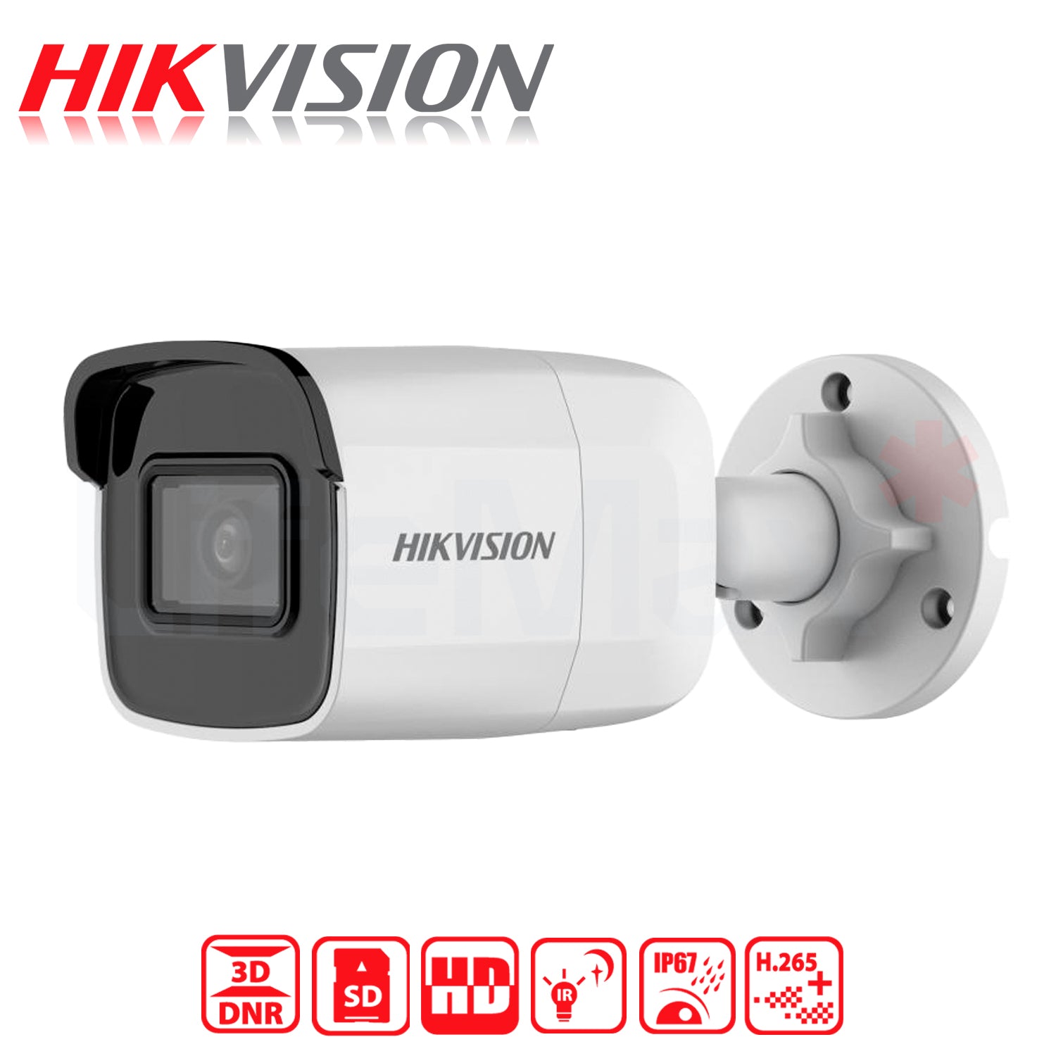 Camara IP Bala Hikvision Exir HD 2MP 2.8MM H.265+ IR30M 120dB MicroSD Hasta 256GB Proteccion IP67