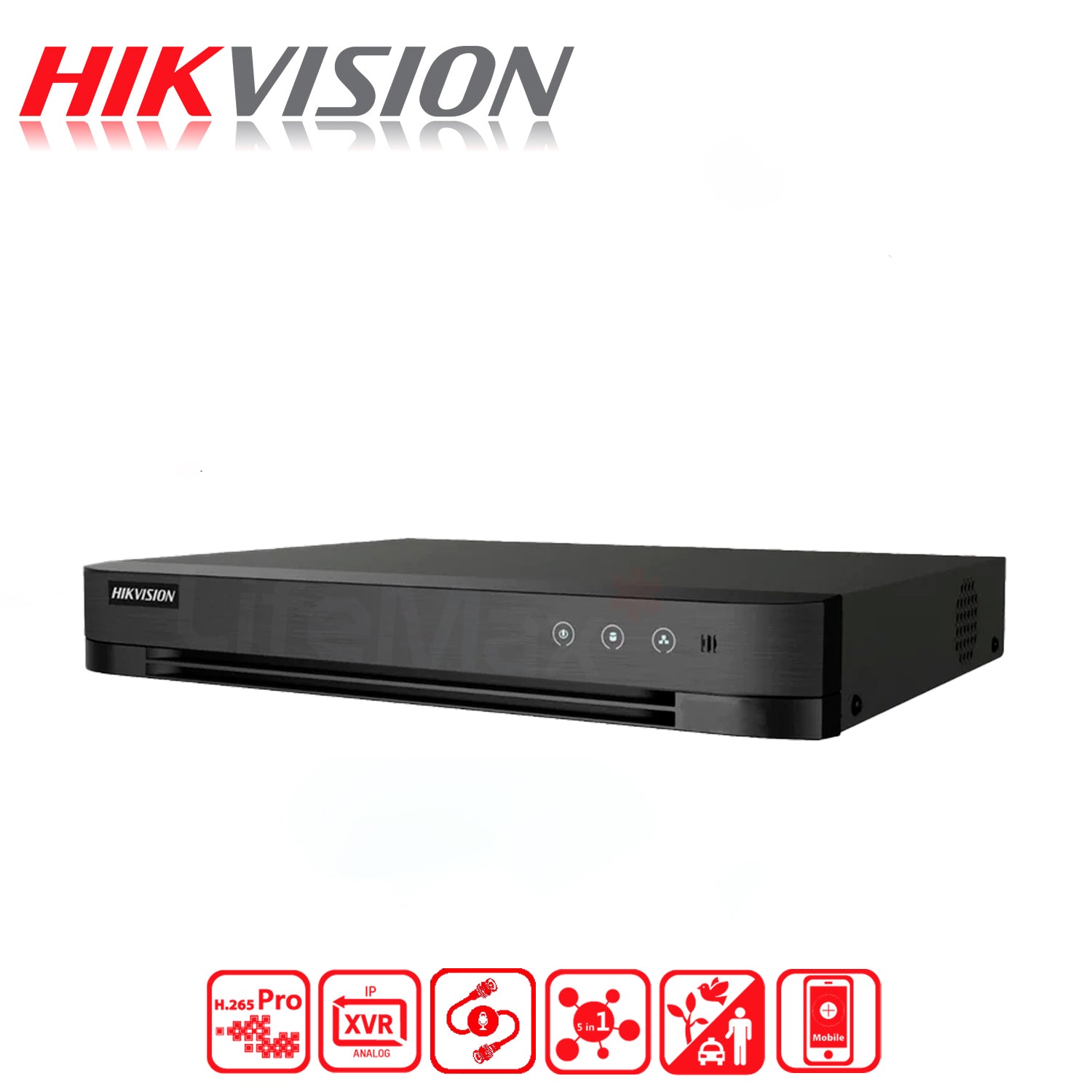 DVR 16 Canales Turbo HD Pentahibrido Hikvision Video Grabador H.265 pro+ Max 18 Camaras IP