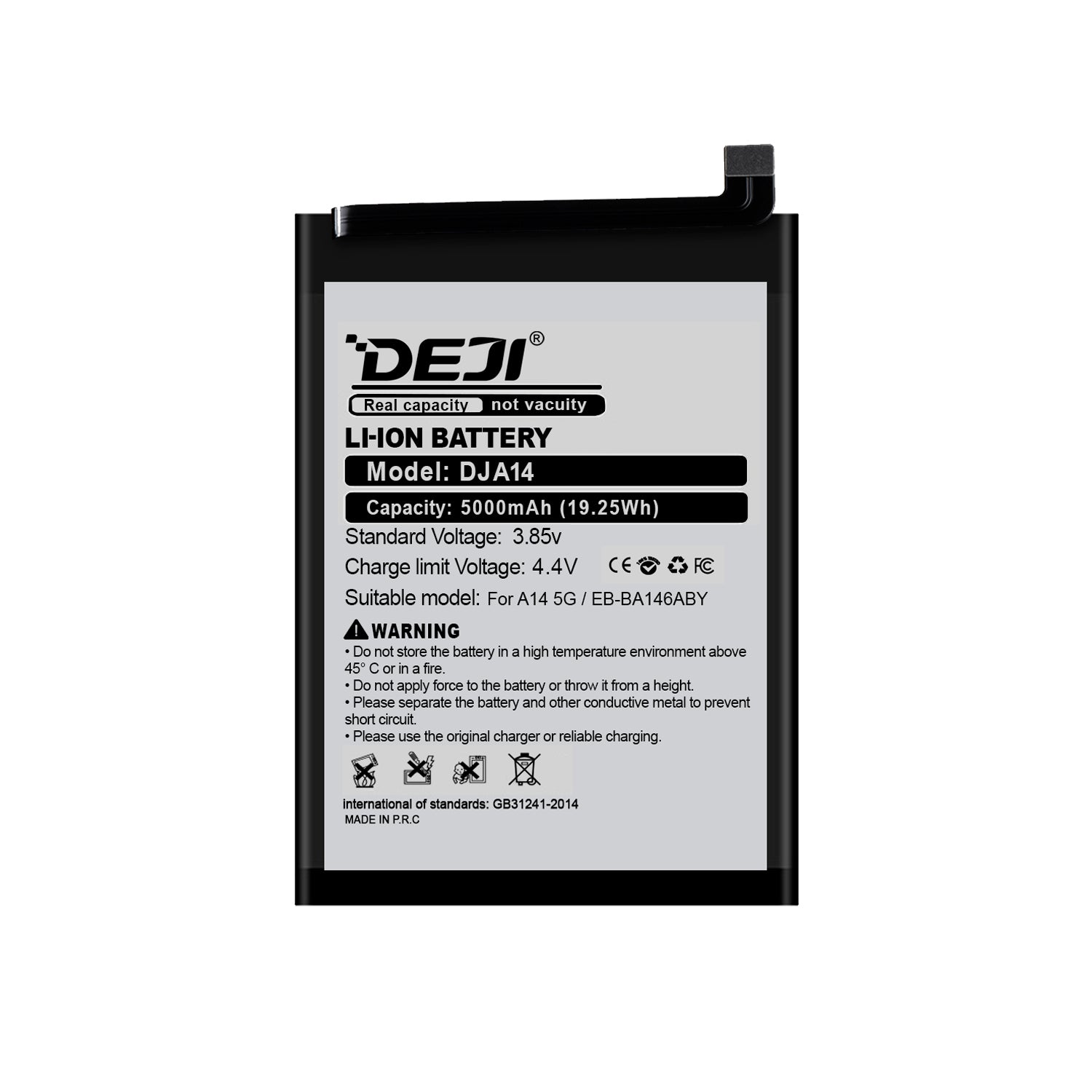 Bateria para Samsung A14 / 5G DEJI IC Original Capacidad 5000mAh Maxima Duracion