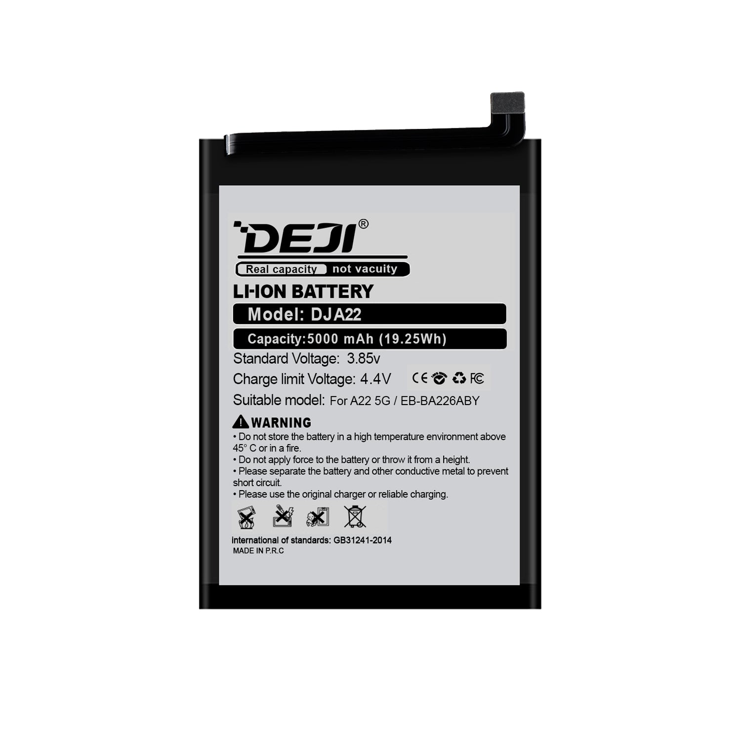 Bateria para Samsung A22 / 5G DEJI IC Original Capacidad 5000mAh Maxima Duracion