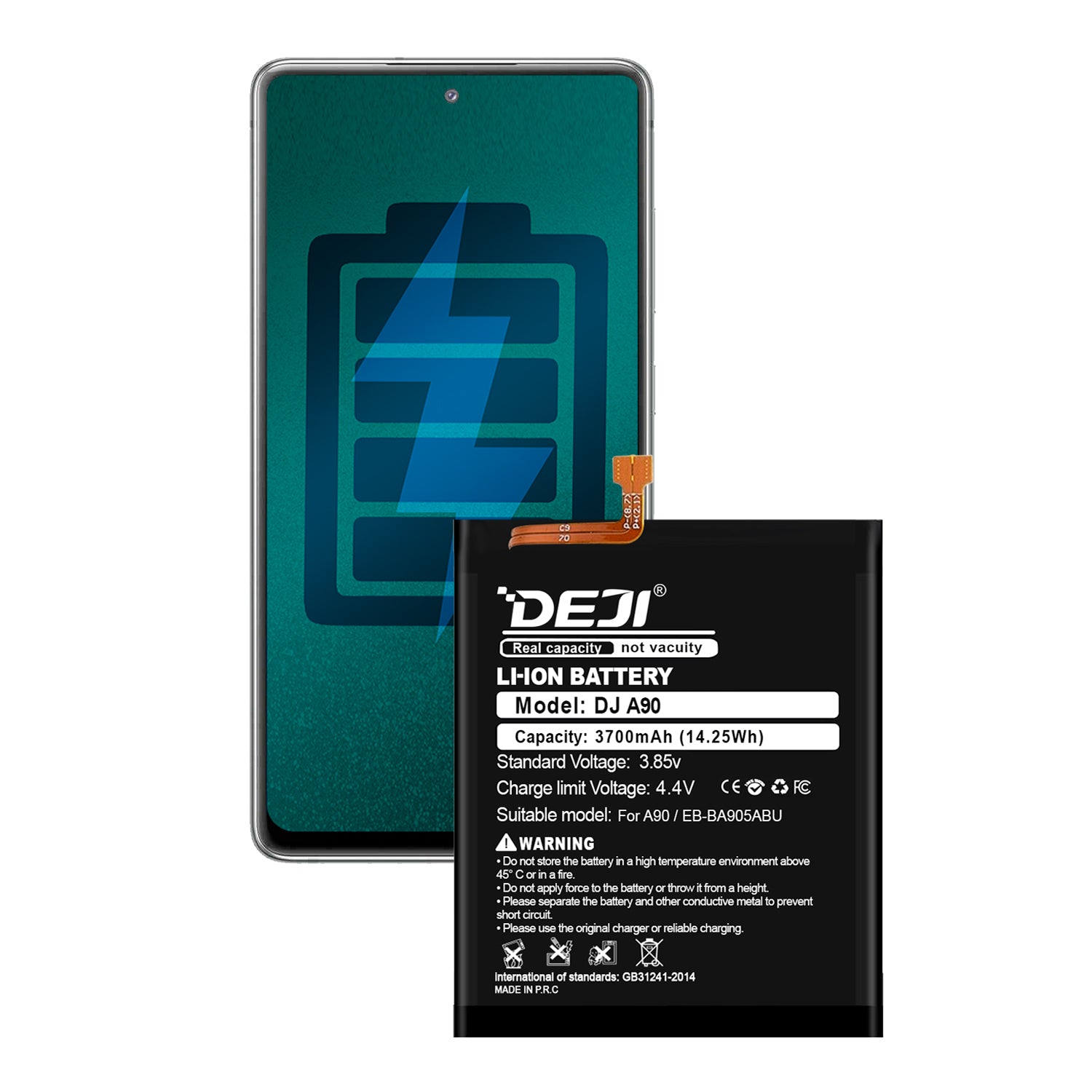 Bateria para Samsung A80 / A90 DEJI IC Original Capacidad 3700mAh Maxima Duracion