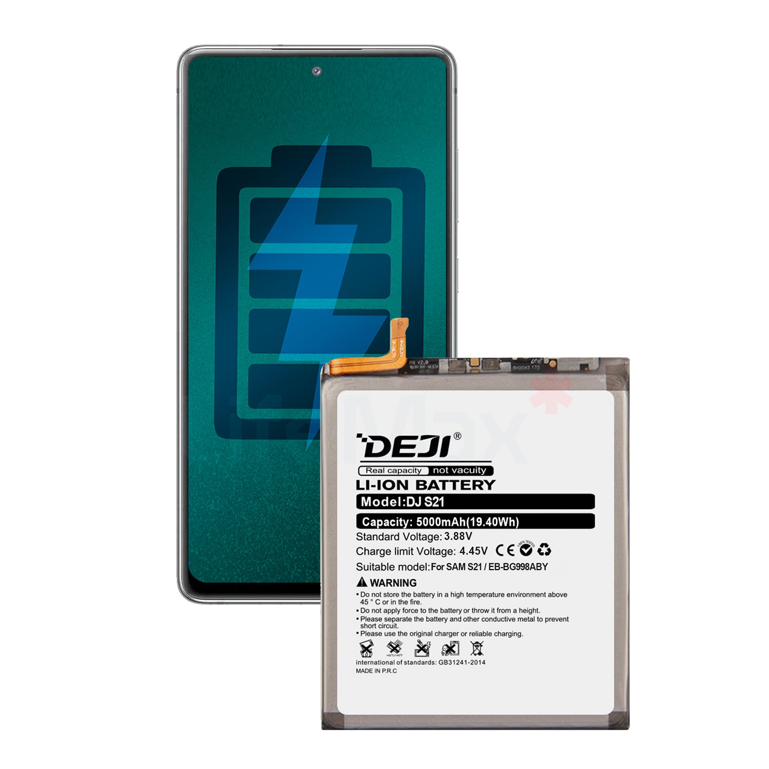 Bateria para Samsung S21 Ultra/S21 Ultra 5G DEJI IC Original Capacidad 5000mAh Maxima Duracion