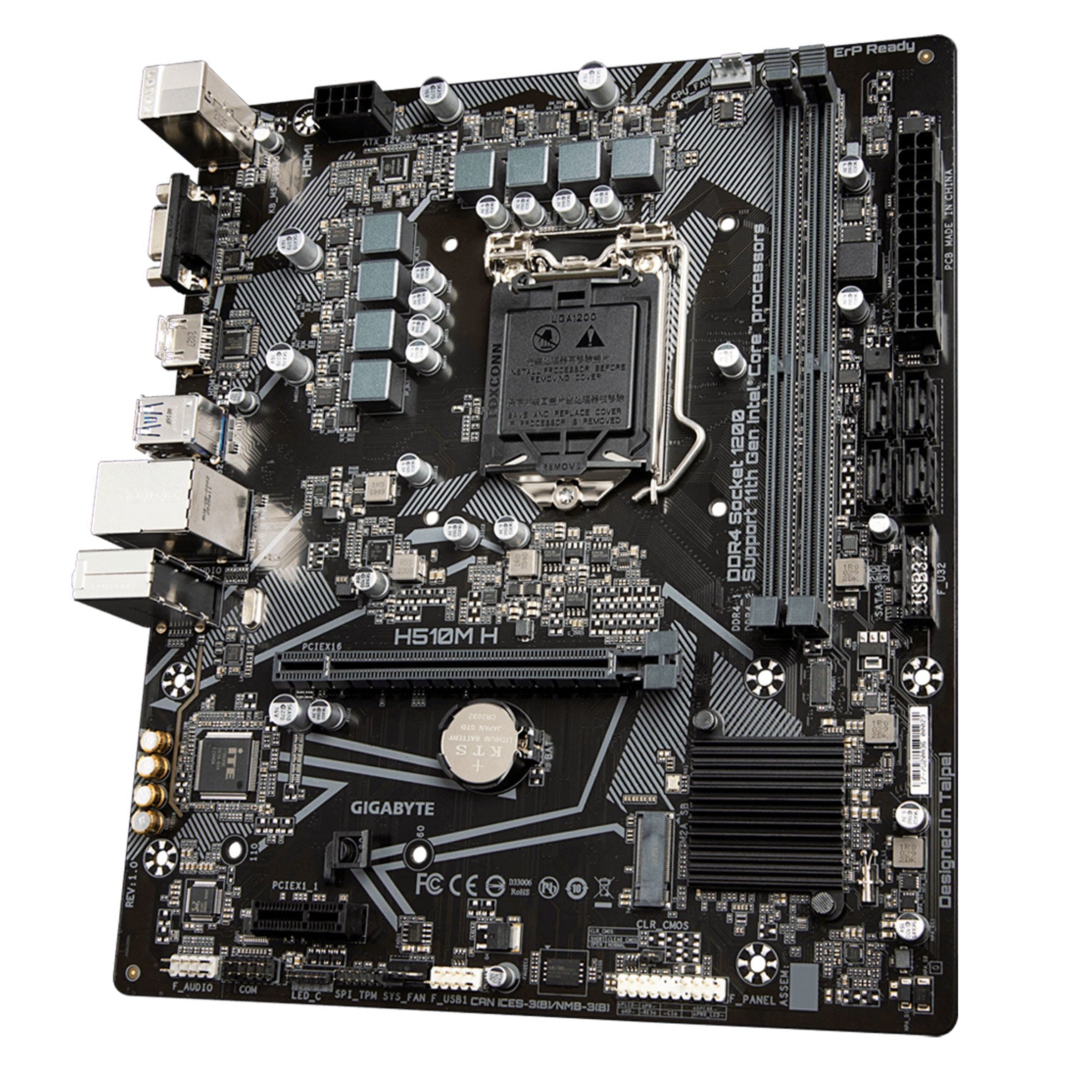 Placa Madre Gigabyte H510M H UTRA DURABLE Rev.1.0 PCIe 4.0 M.2 LGA1200 DDR4 Micro ATX [ H510MH ]