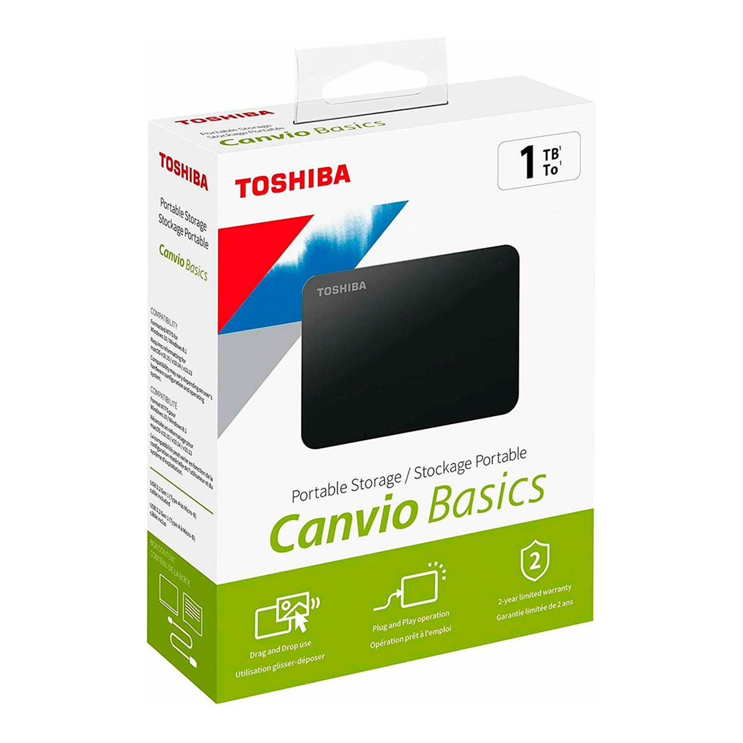 Disco Duro Externo Toshiba 1tb Canvio Basics 3.2 | Lifemax