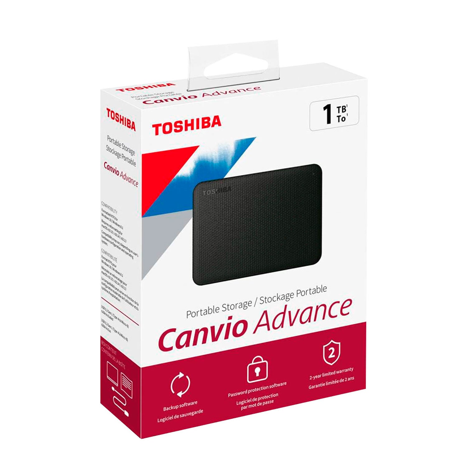 Disco Duro Externo Toshiba 1tb Canvio Advance HDTCA10XK3AA | Lifemax