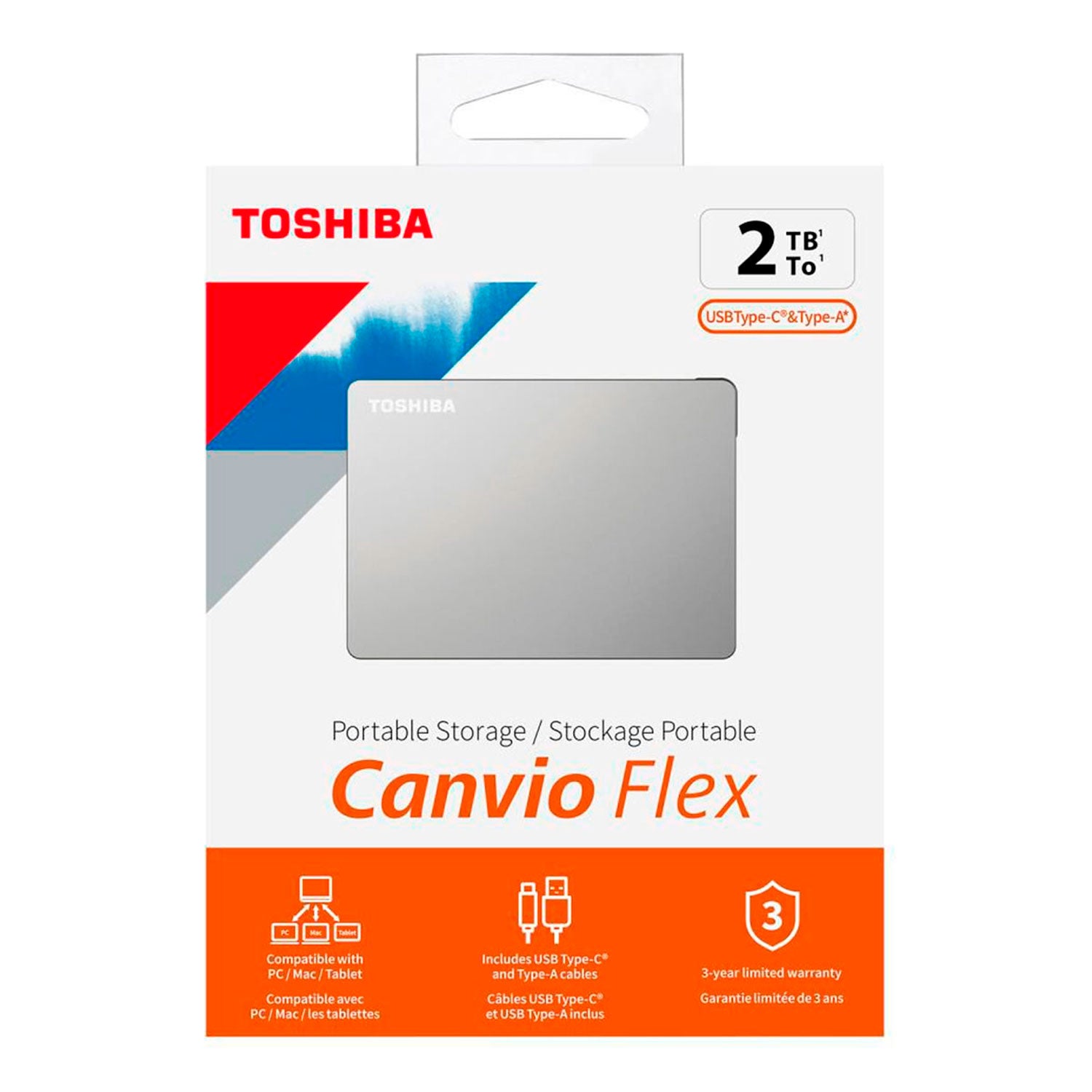 Disco Duro Externo Toshiba 2tb Canvio Flex 3.2 | Lifemax