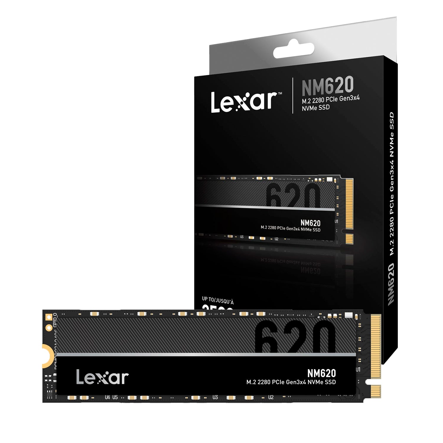 Disco Solido SSD Interno Lexar NM620 512GB M.2 2280 PCIe 3.0 NVMe 1.4 3500MB/s [ LNM620X512G-RNNNG ]