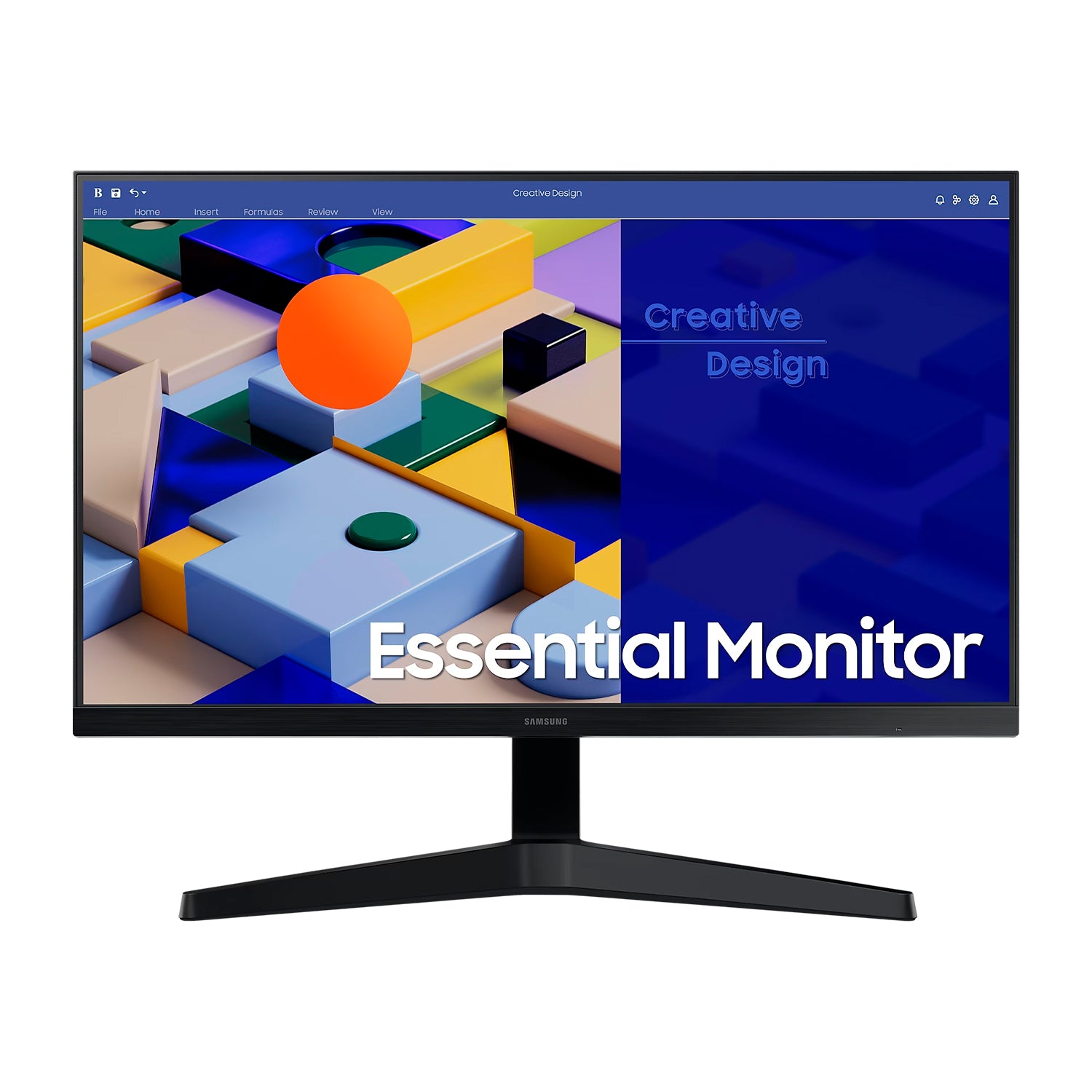 Monitor Samsung Essential S3 27in Full HD Panel IPS 75hz 5ms HDMI VGA AMD FreeSync Flicker Free