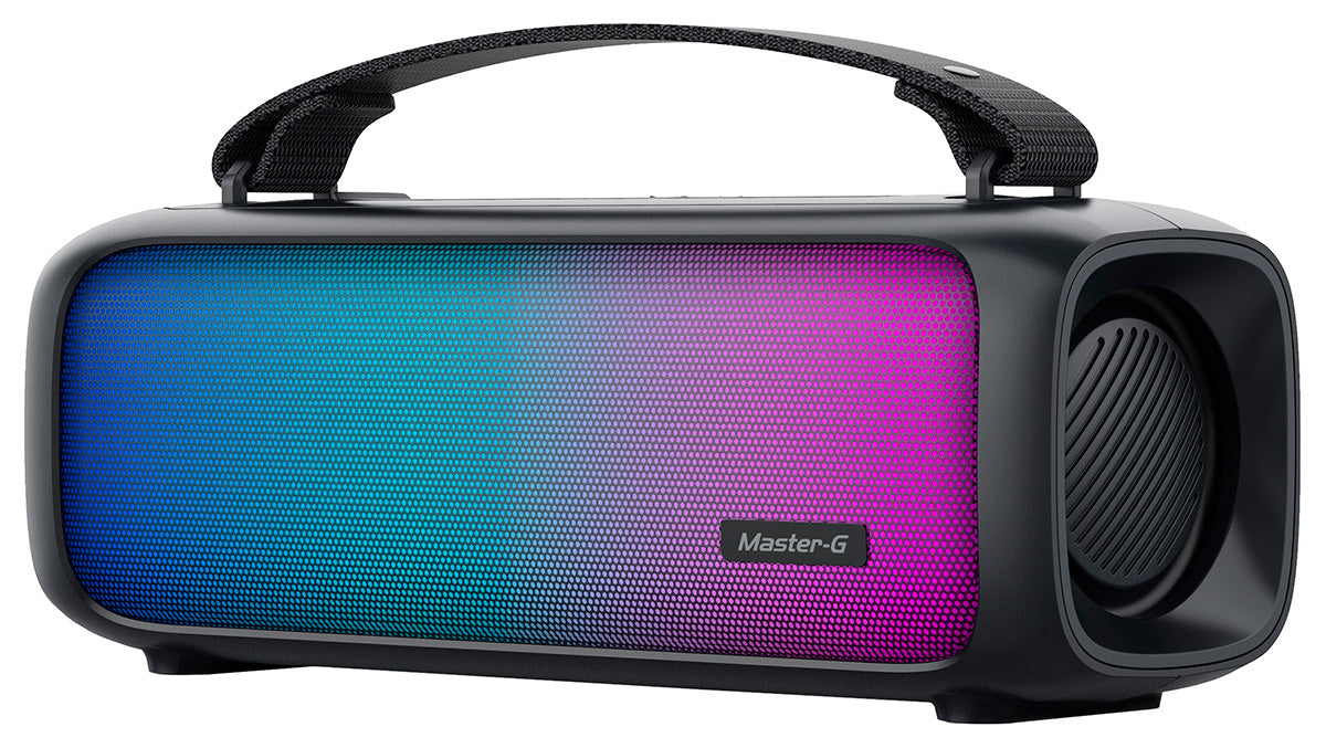 Parlante MasterG GBOOM Bluetooth 2in x2 Funcion TWS LED RGB