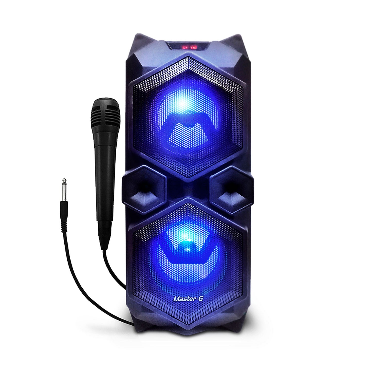 Parlante Karaoke Bluetooth Twister Master-G LED FM MGTWISTER | Lifemax