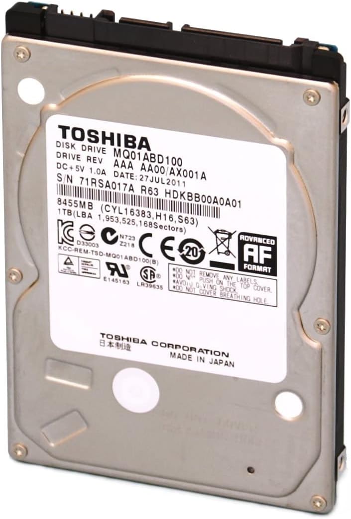 Disco Duro Interno Toshiba 2.5'' 1TB HDD 5400RPM SATA3/SATA [ MQ01ABD100 ] Open Box