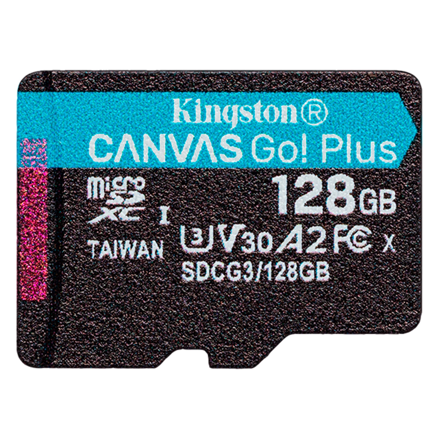 Tarjeta de Memoria MicroSDXC 128GB Kingston Canvas Go Plus Clase 10 A2 UHS-1 4K 170MB/s + Adaptador