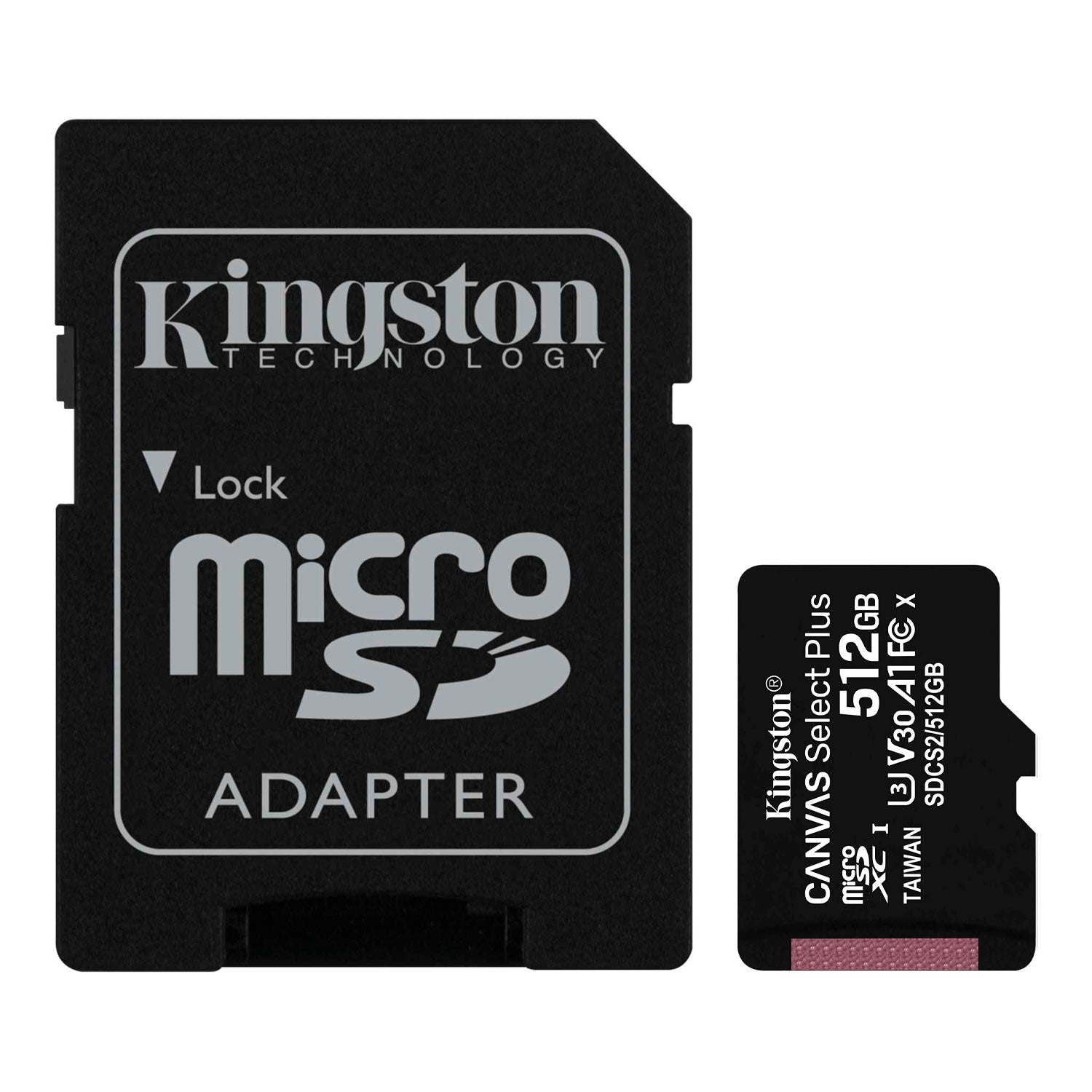 Memoria MicroSD 512GB Kingston Canvas Select Plus + Adap. SD | Lifemax