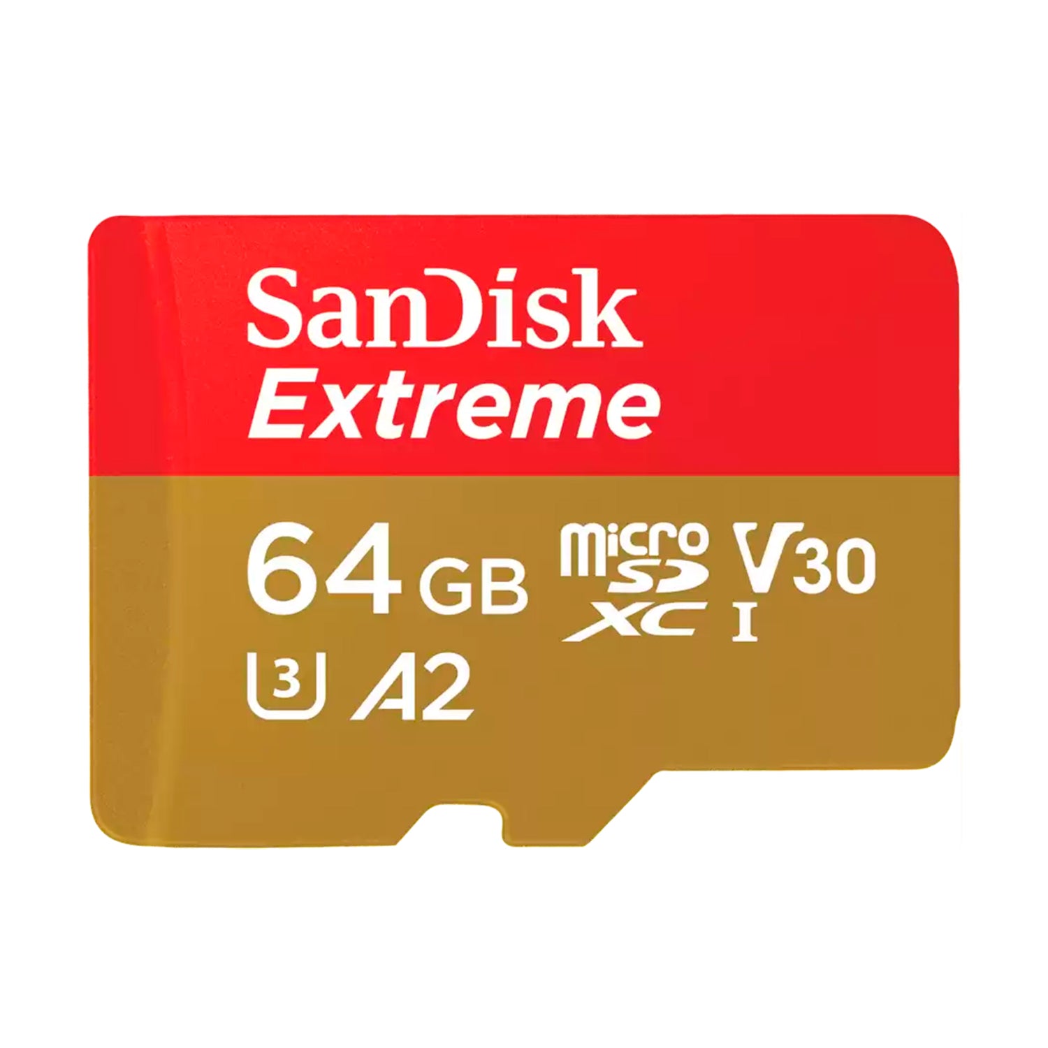 Tarjeta de Memoria MicroSDXC 64GB SanDisk Extreme UHS-I A2 V30 U3 4K 170MB/s + Adaptador