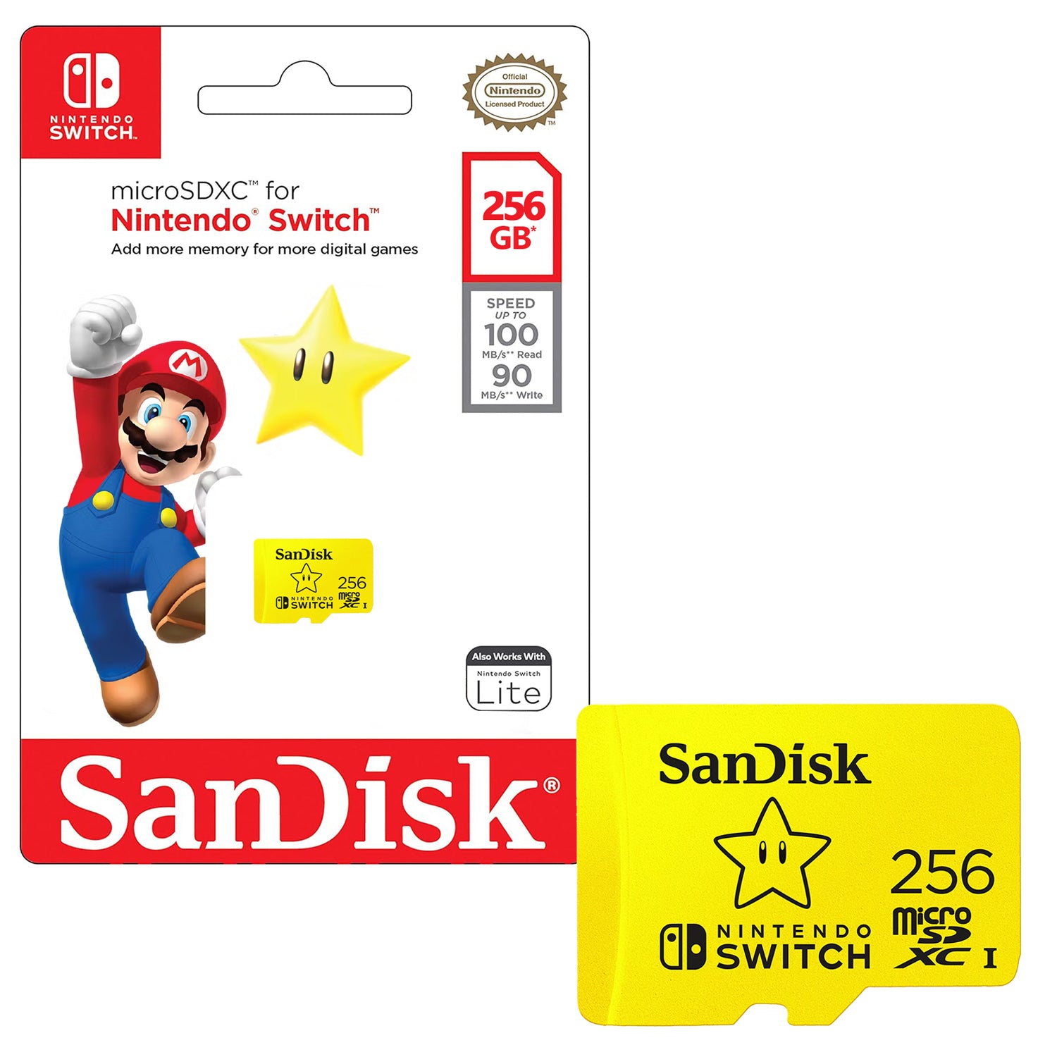 Tarjeta de Memoria MicroSDXC Nintendo Switch 256GB SanDisk UHS-I U3 4K 100MB/s